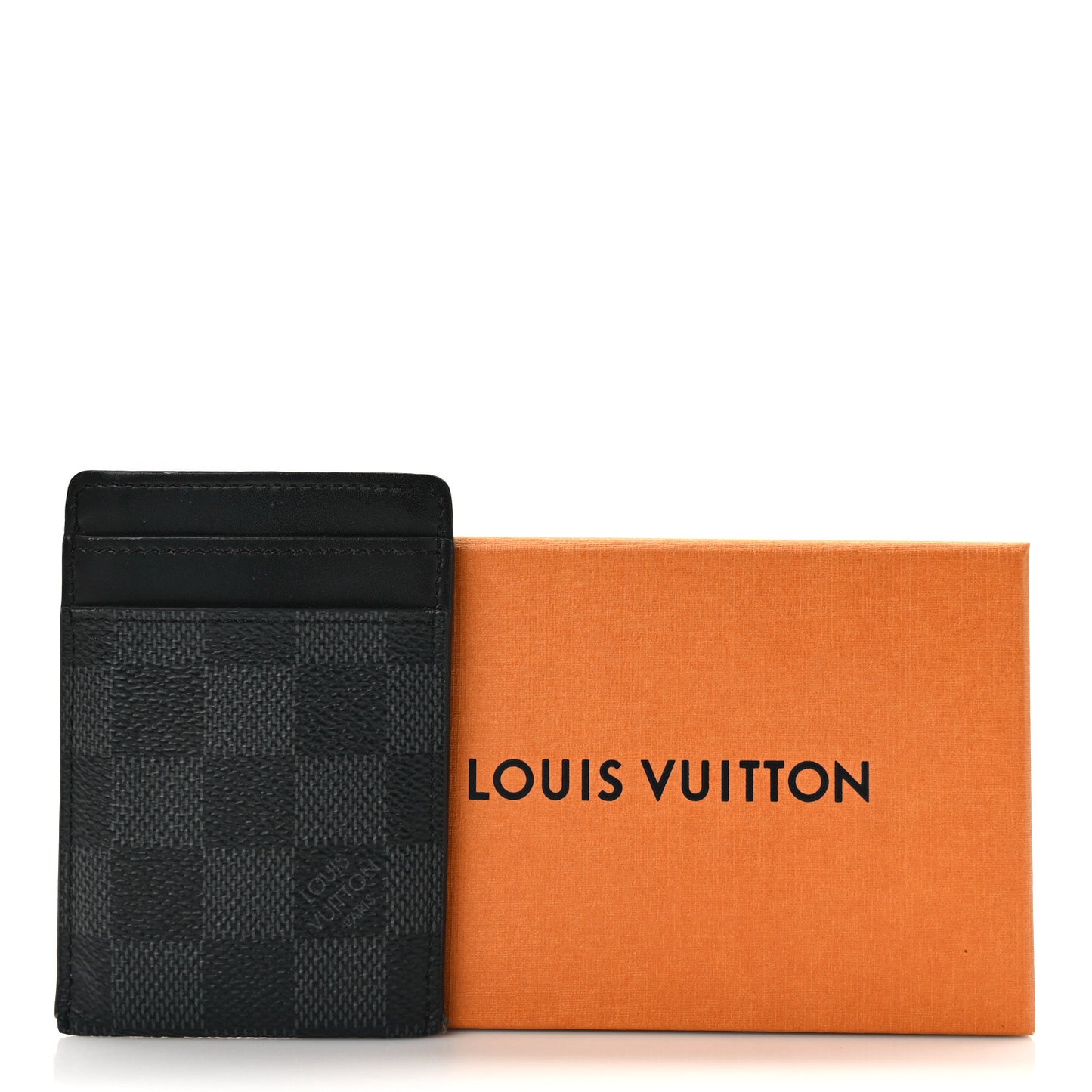 Damier Graphite Pince Card Holder Bill Clip