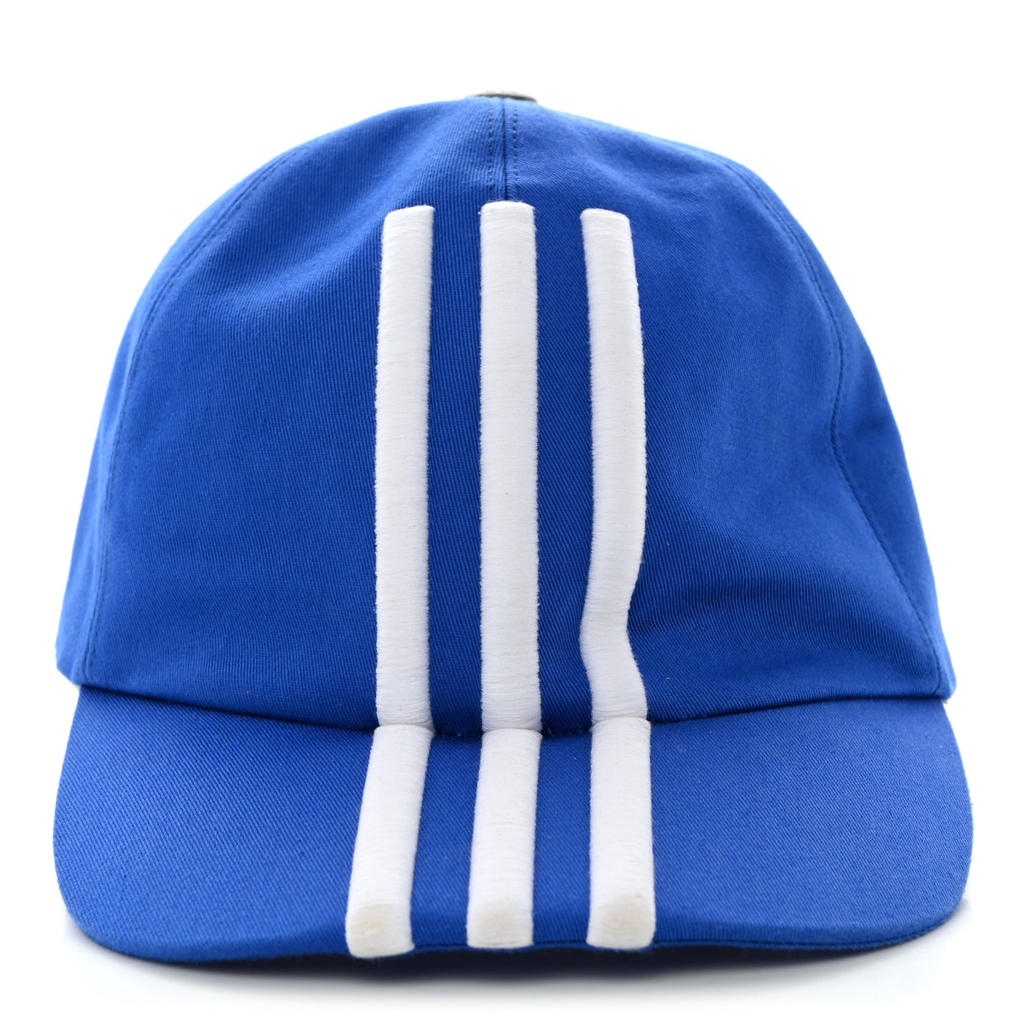 X ADIDAS GG Supreme Monogram Double Sided Baseball Hat M Blue Beige