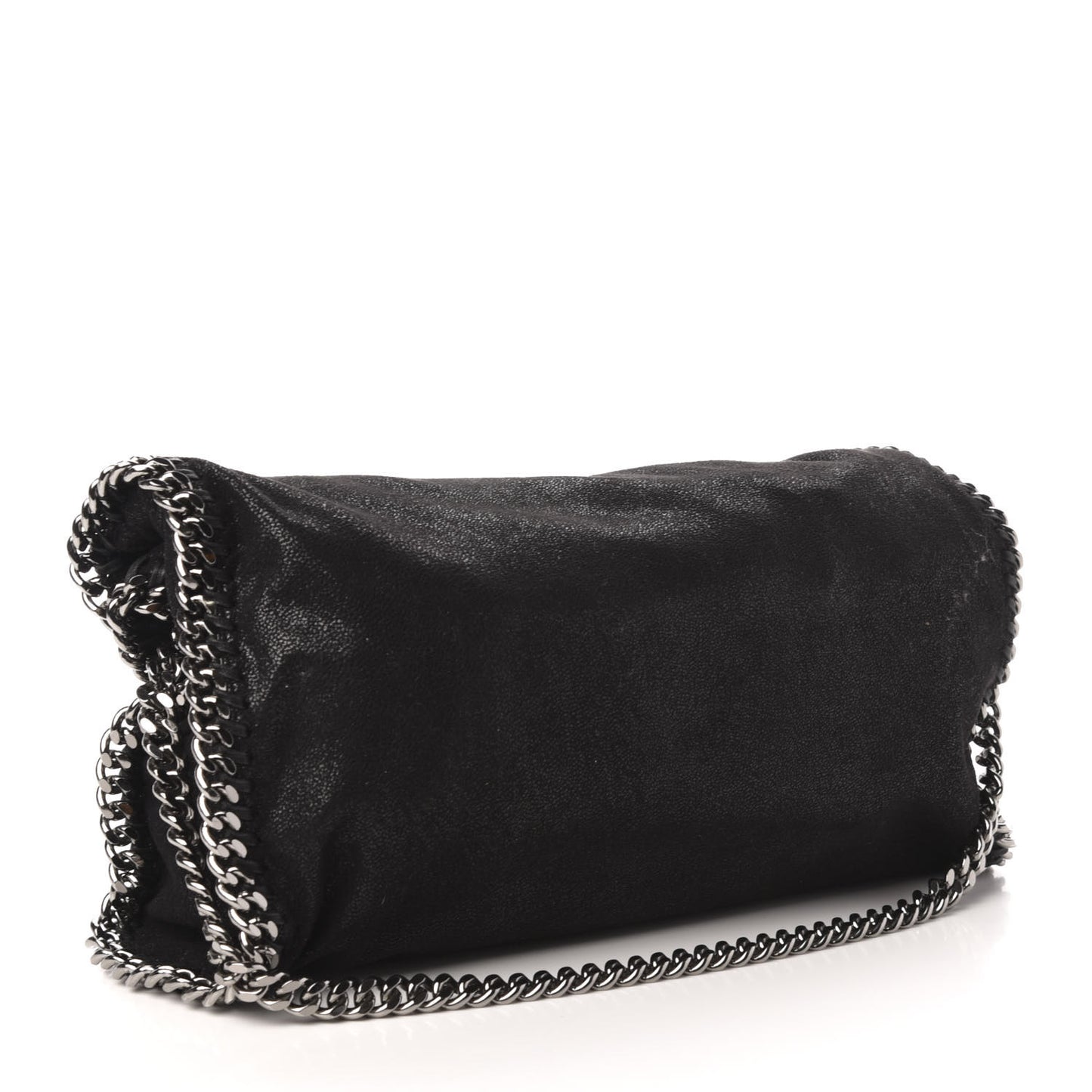 Shaggy Deer Falabella Fold Over Tote Black