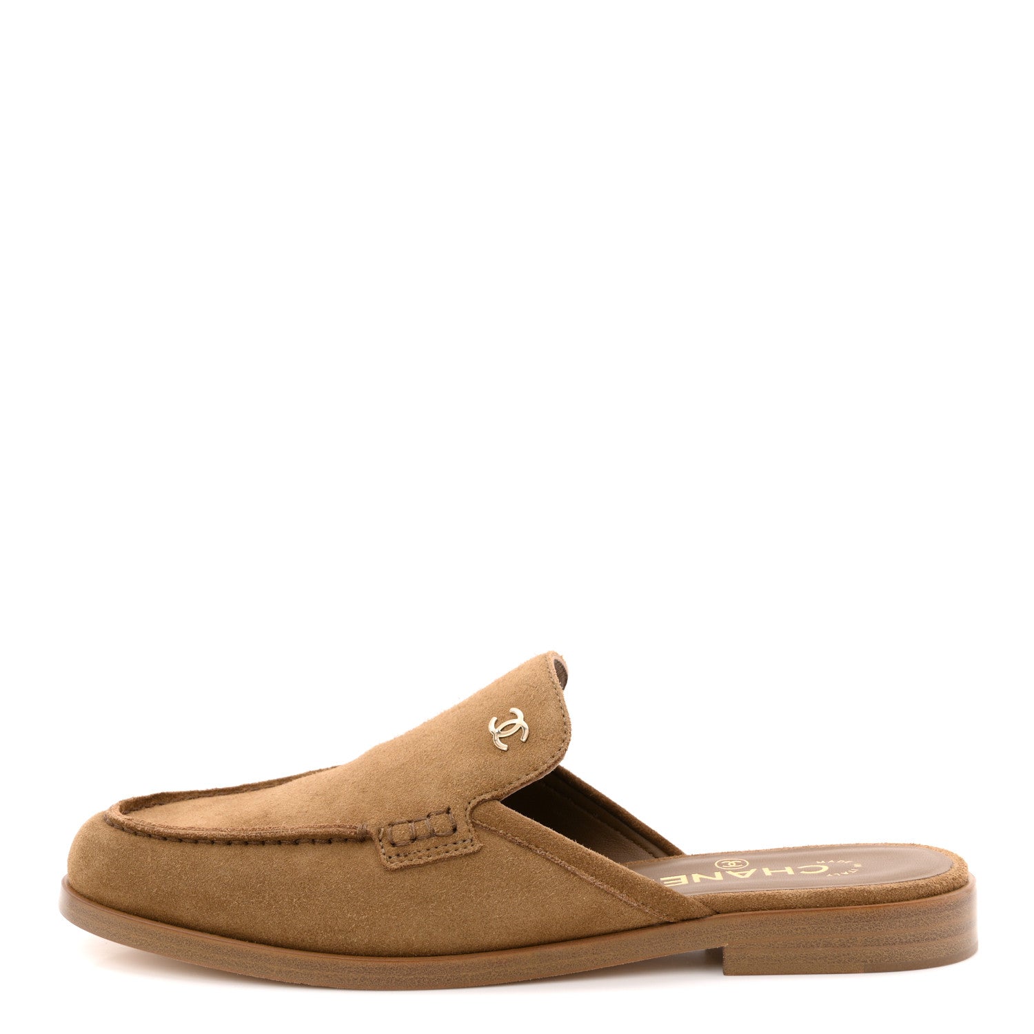 CHANEL ミュール パテントレザー ココマーク ベージュ 39C Chanel Suede Calfskin CC Mules 39 Dark Beige 1842149 – FASHIONPHILE