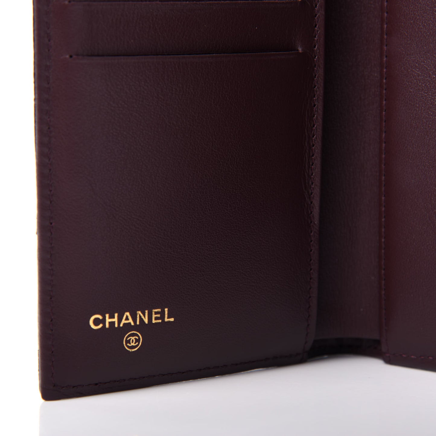 Caviar Quilted Medium Flap Wallet Black