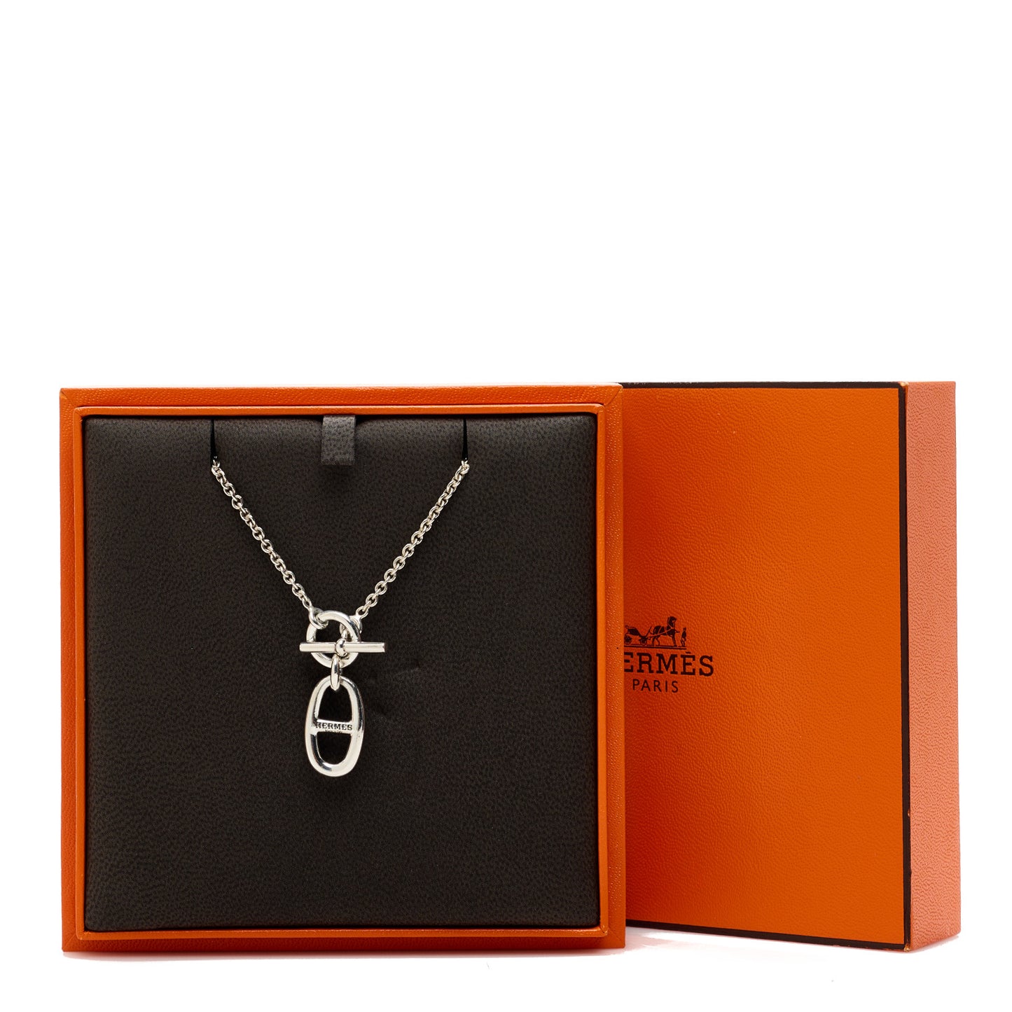 Sterling Silver Amulette Chaine d'Ancre Necklace