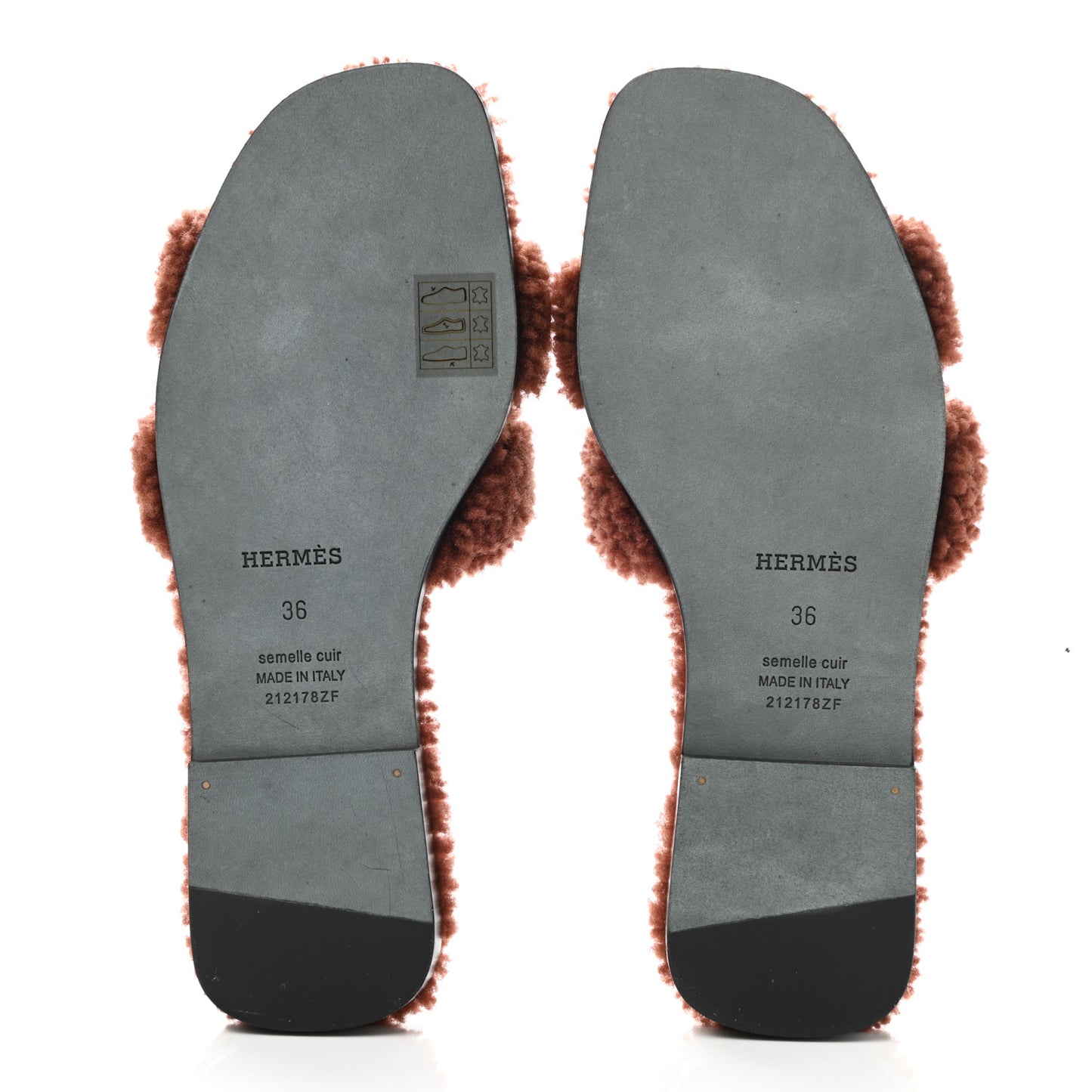 Woolskin Oran Sandals 36 Cognac