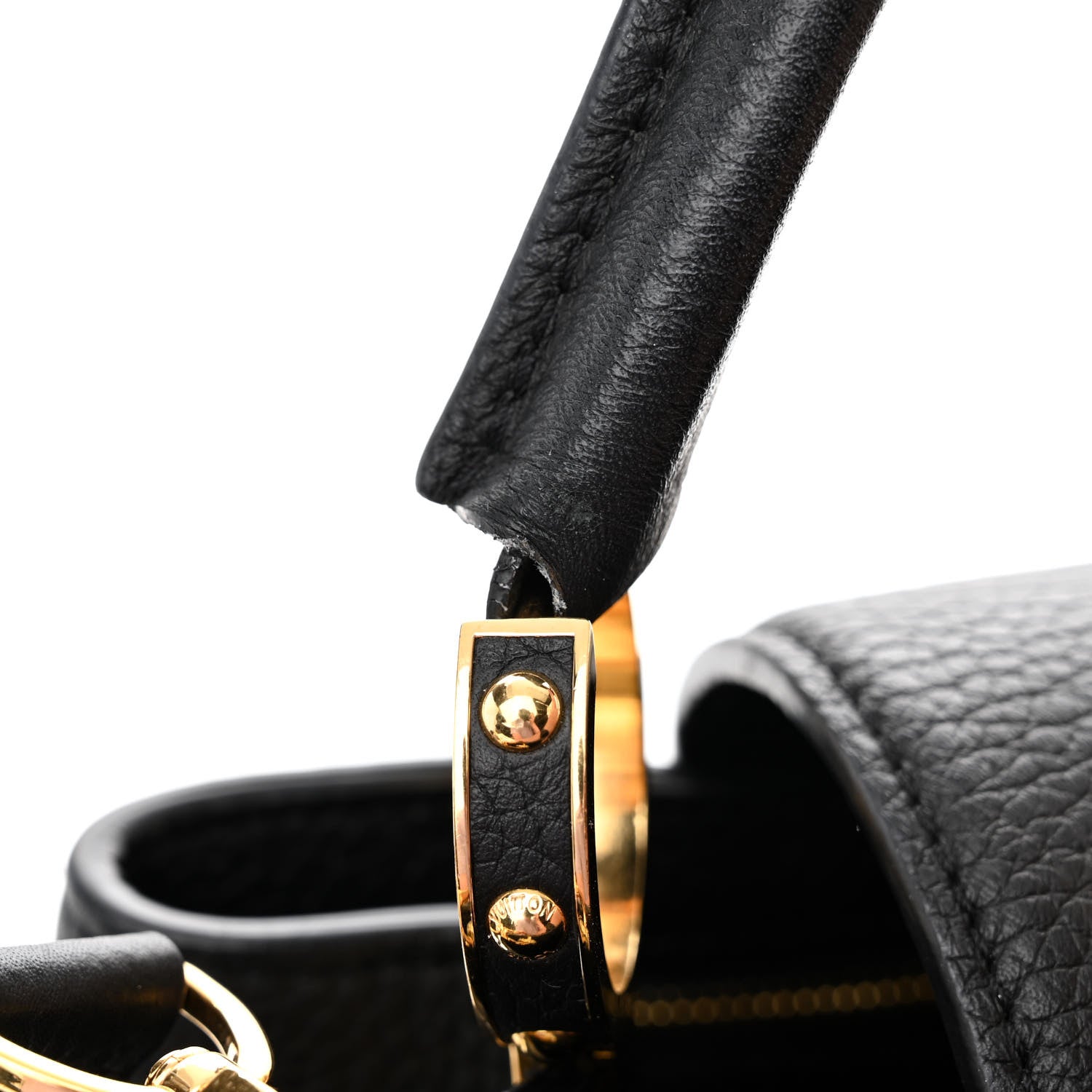 Louis Vuitton Taurillon Fleur De Lys Capucines PM Black 11 of 11