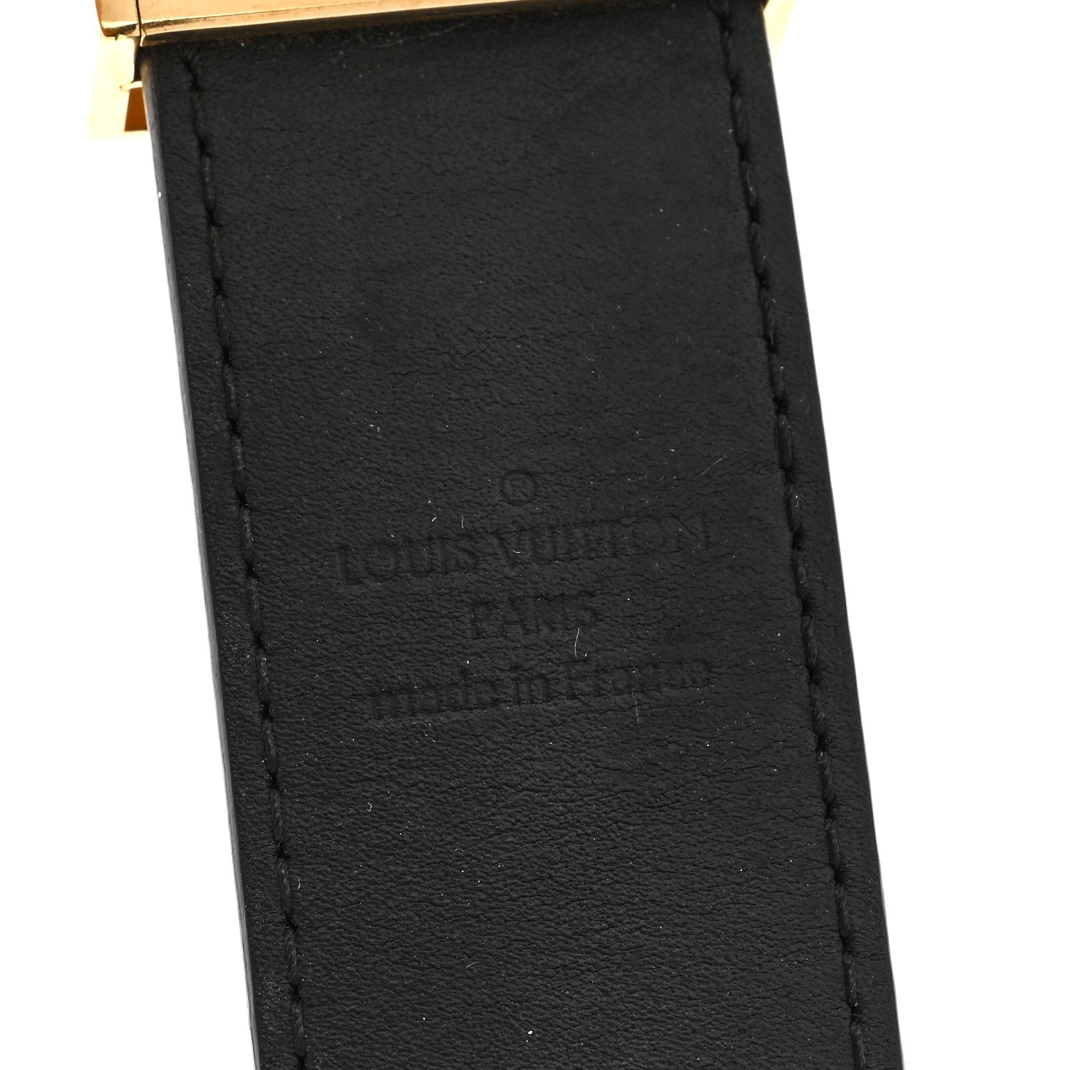 Louis Vuitton Damier Ebene LV Paris Buckle Belt 85 34 85 34 3 of 4