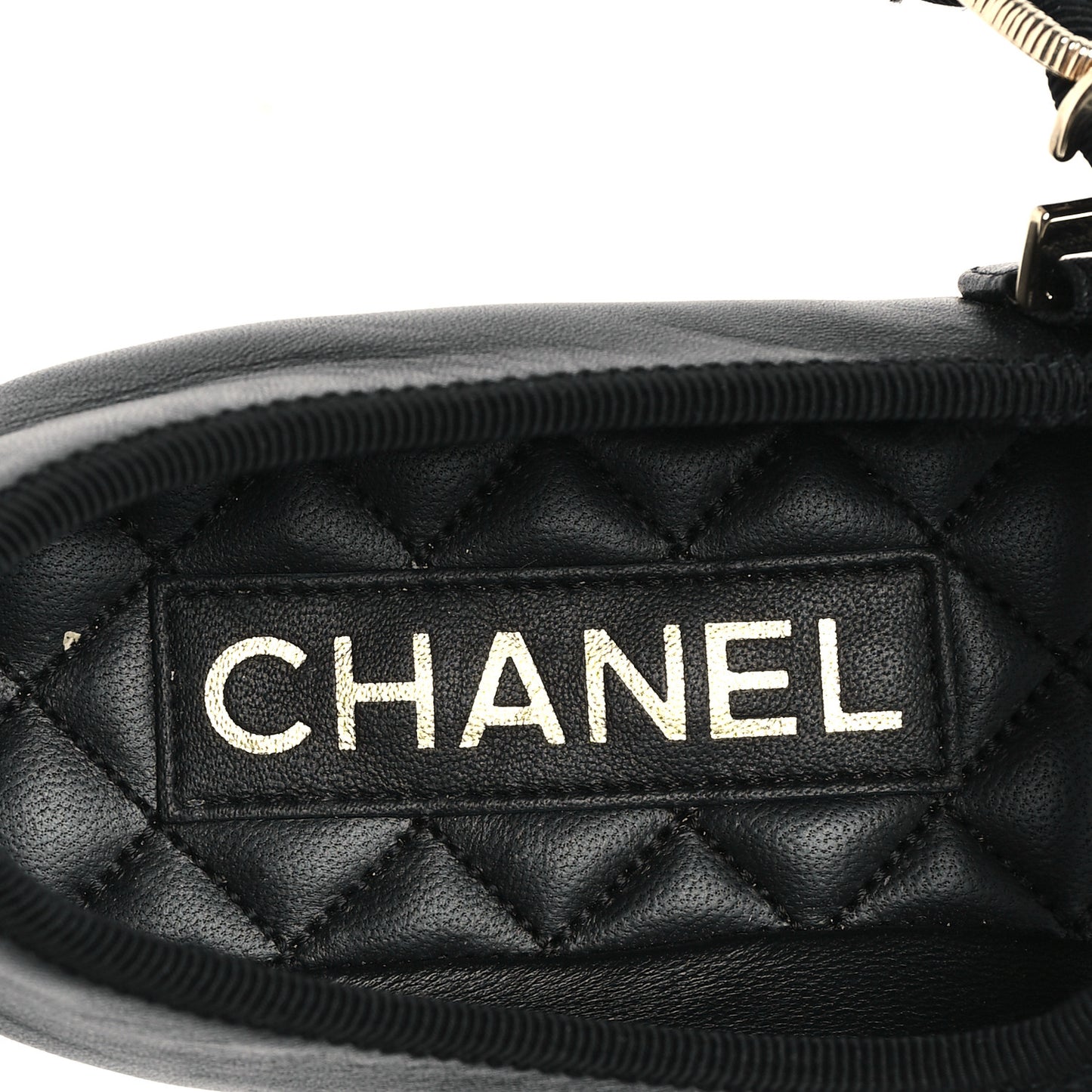 Lambskin Mary Jane Flats 35 Black