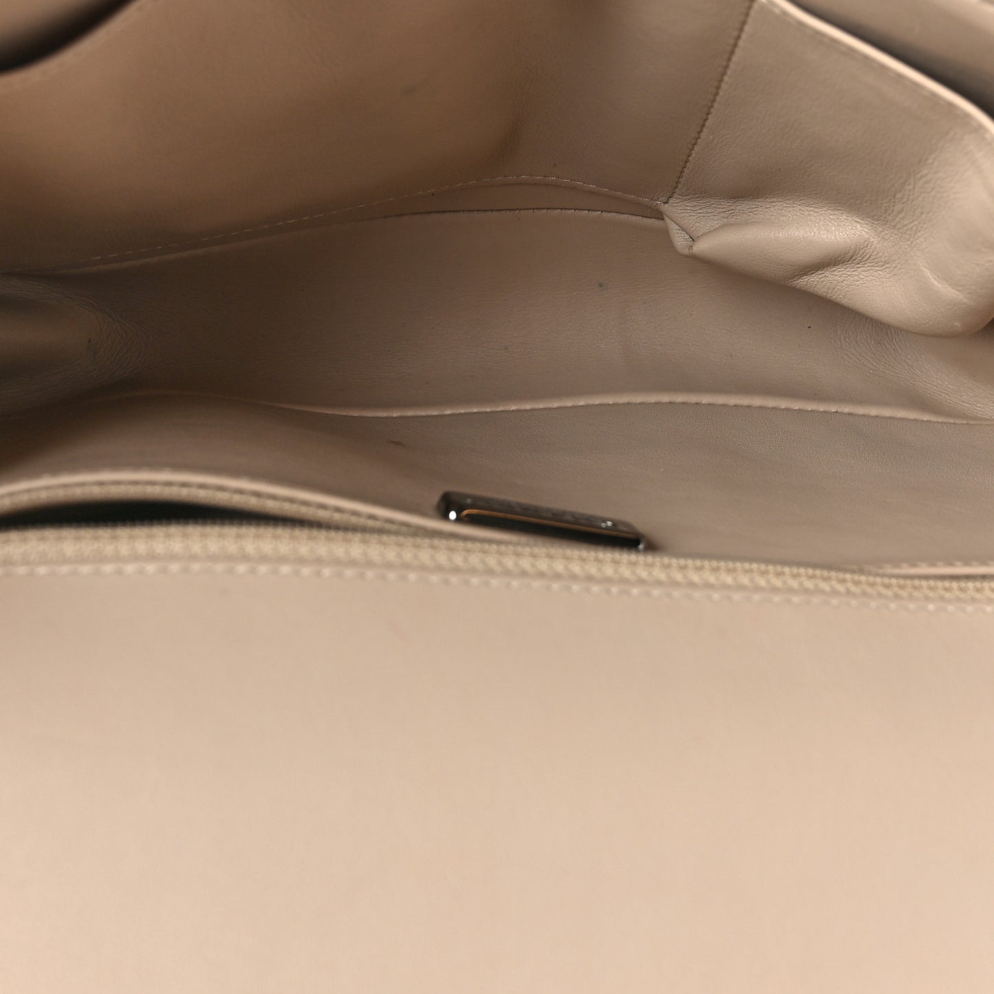 Snakeskin Calfskin New Medium Boy Flap Beige