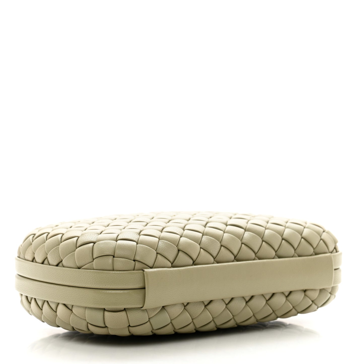 Intrecciato Minaudiere Knot Clutch Travertine