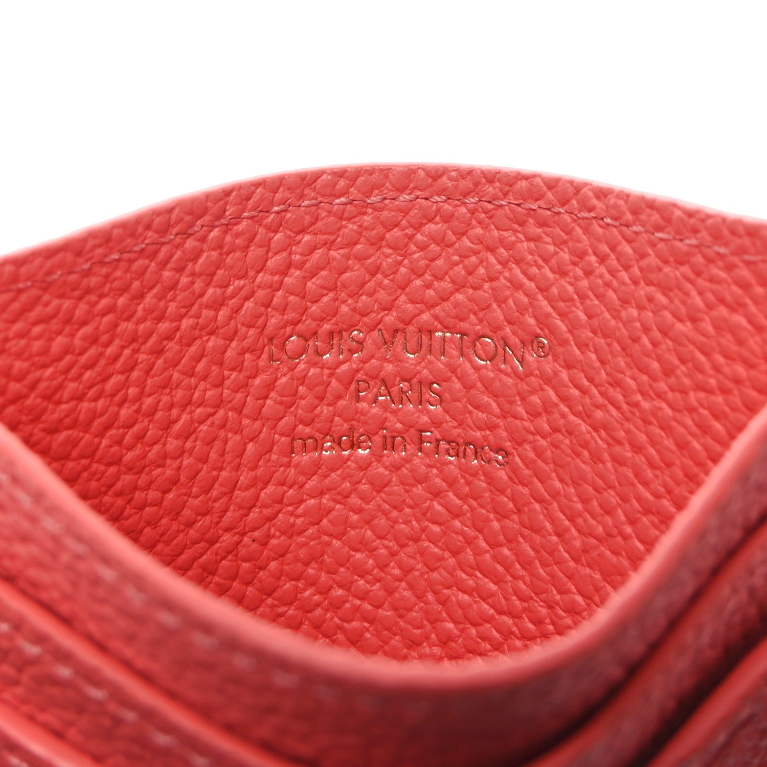 Louis Vuitton Empreinte Monogram LV Charms Card Holder Sweet Coral 6 of 6