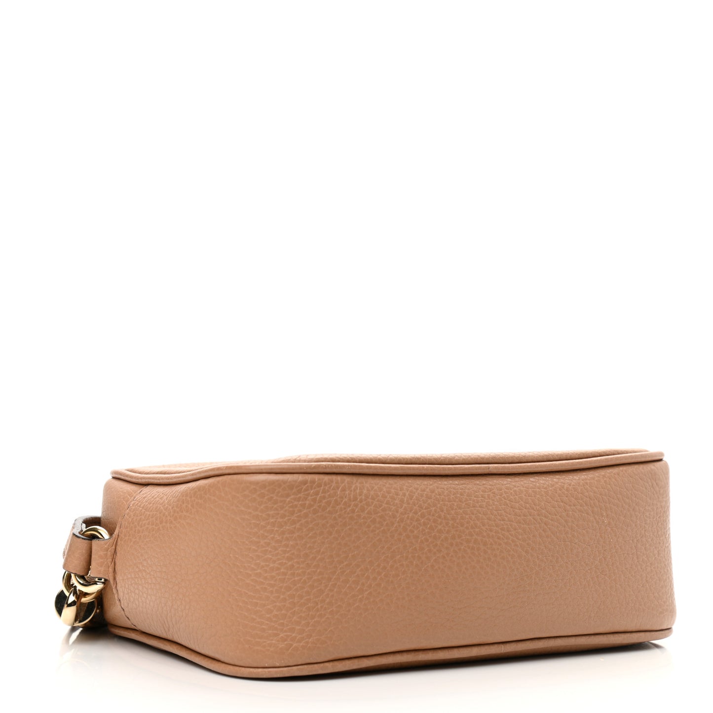 Pebbled Calfskin Small Soho Disco Bag Camelia