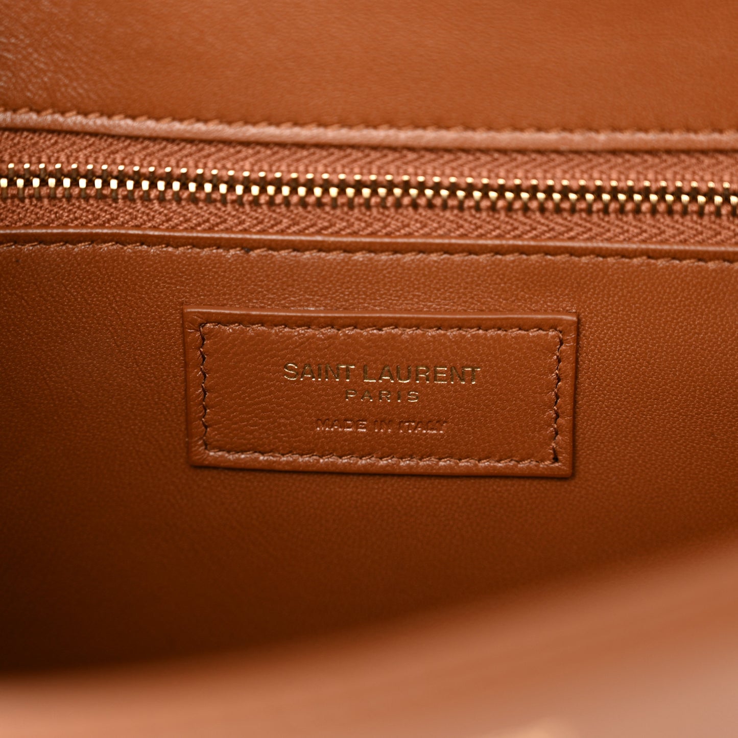 Smooth Calfskin Carre Satchel Brick