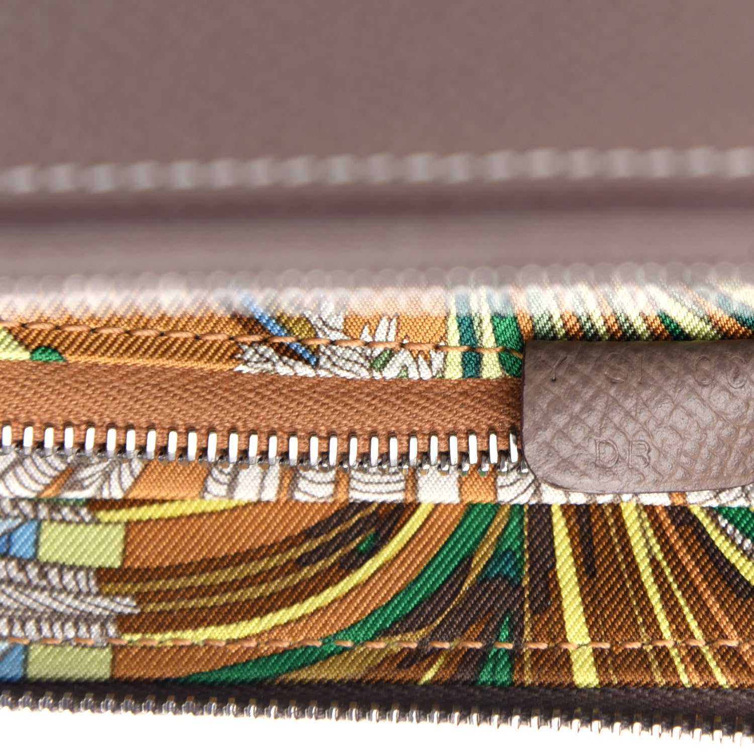 Hermes Epsom Silk'in Wallet Etoupe 7 of 8