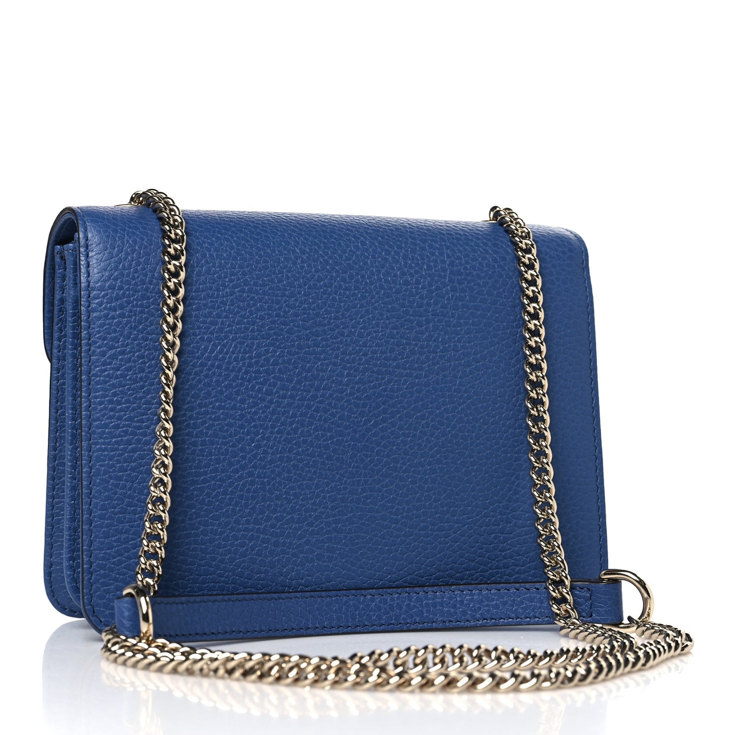 Dollar Calfskin Small Interlocking G Shoulder Bag Caspian