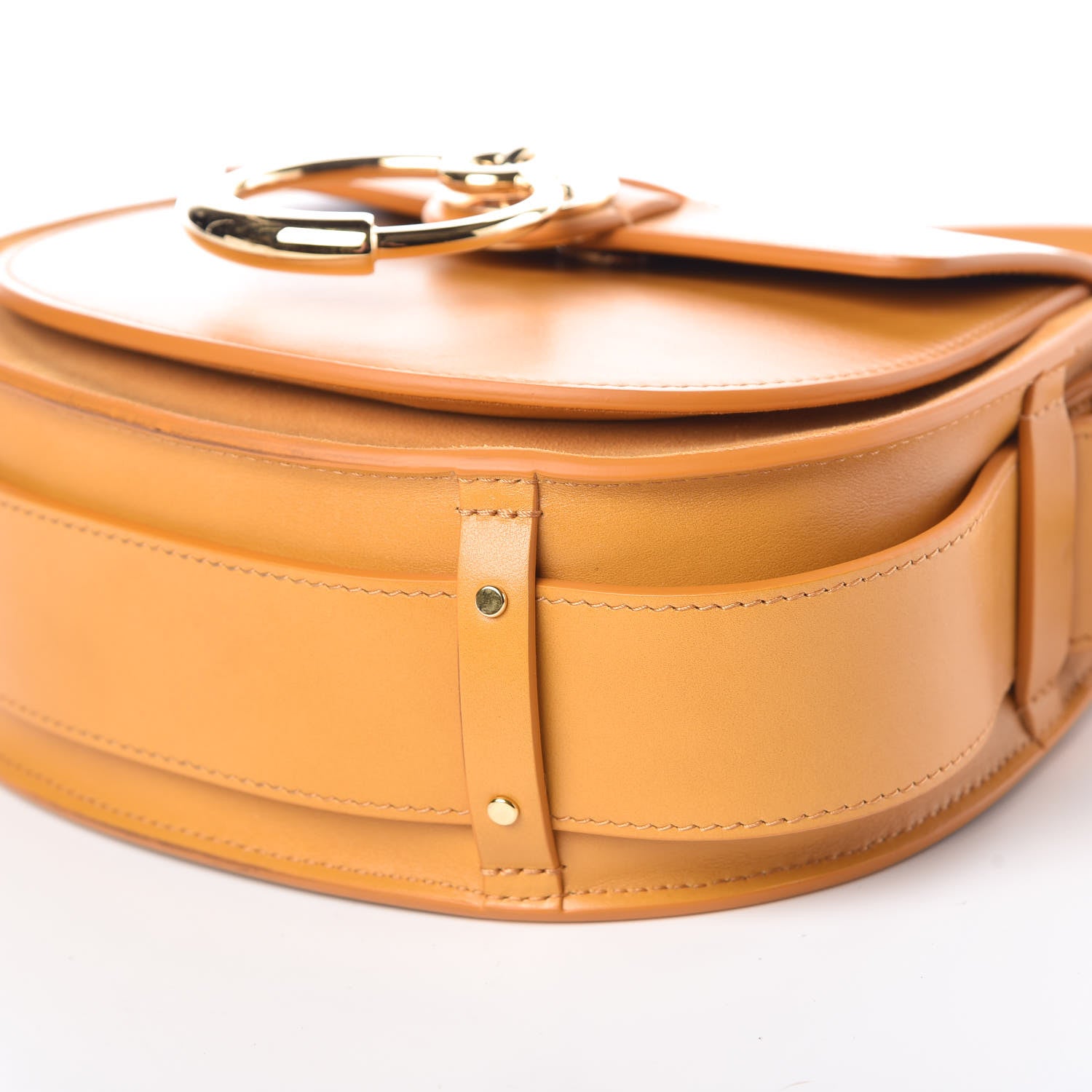 Chloe Calfskin Small Tess Bag Burning Camel 10 of 10