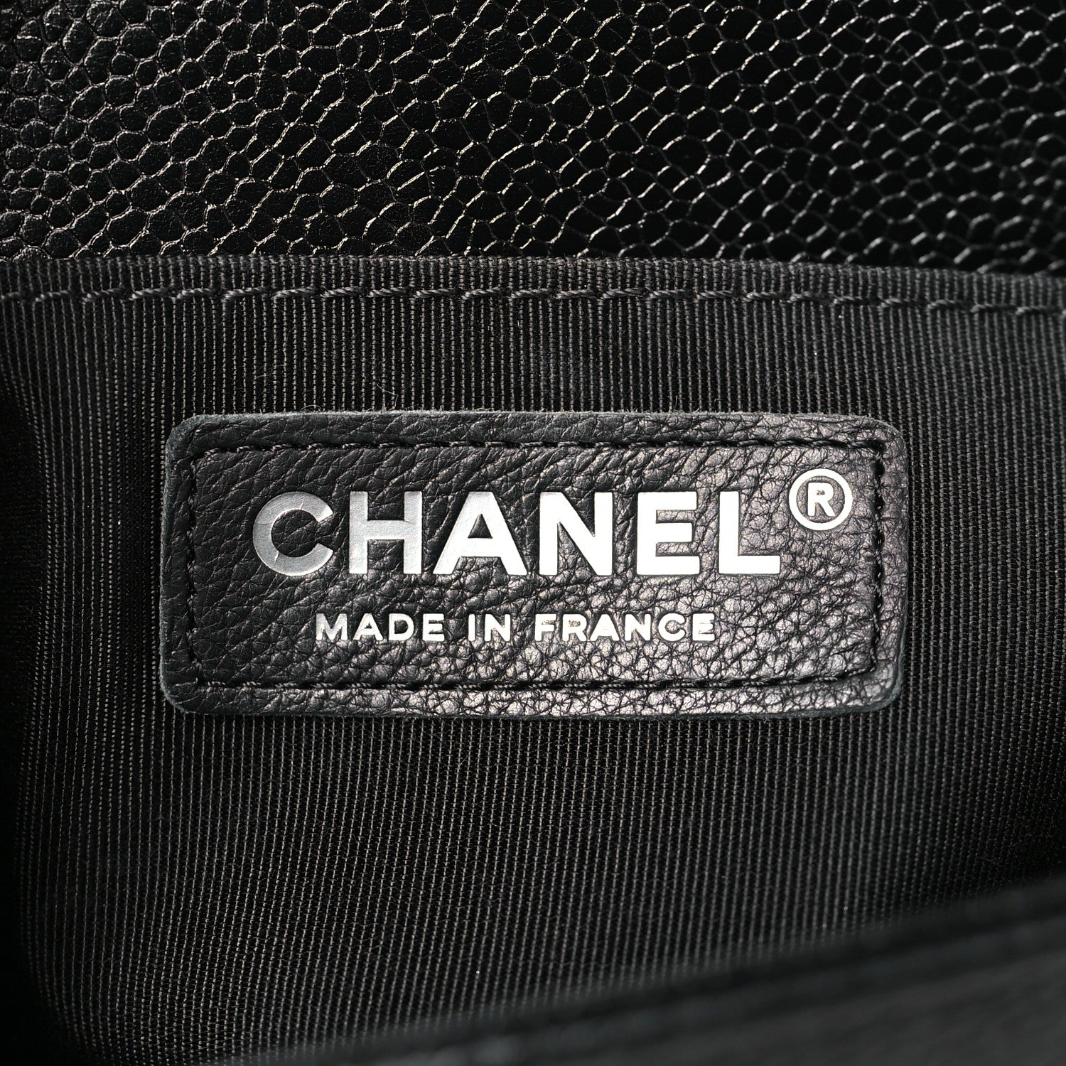 Chanel Caviar Chevron Quilted Small Boy Flap Black 6 of 10