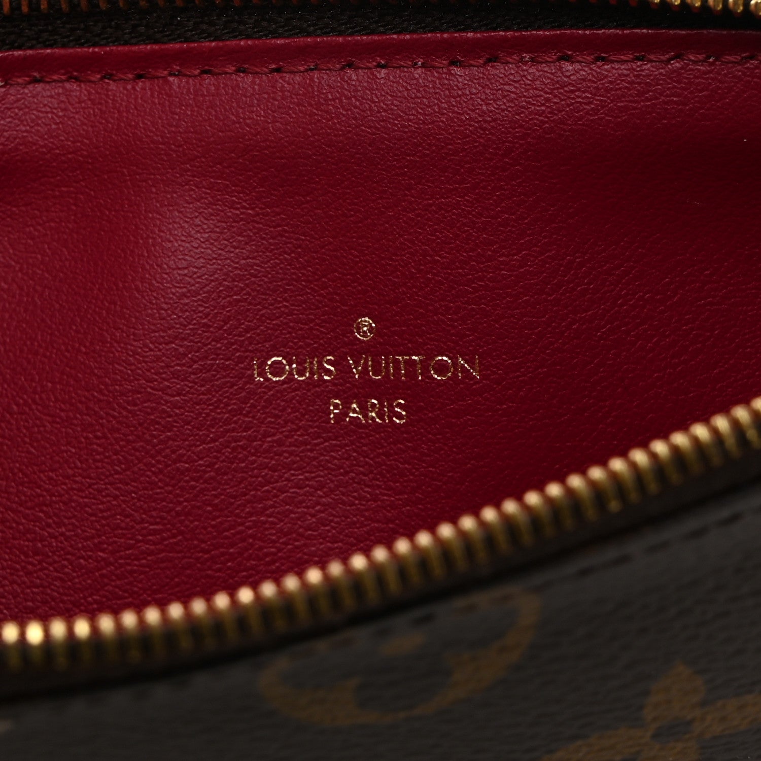 Louis Vuitton Monogram Felicie Chain Wallet Zippered Insert Fuchsia 7 of 7
