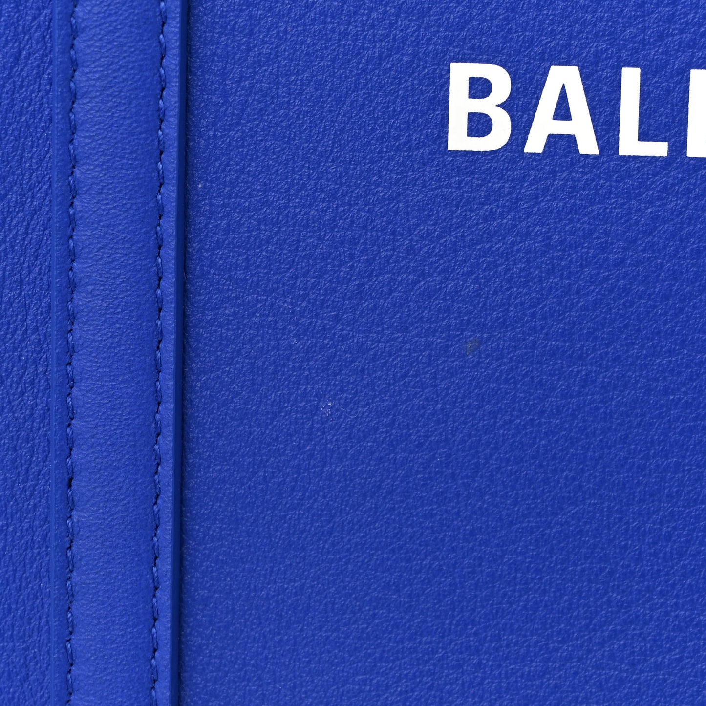 Smooth Calfskin Logo Double Sided Small Everyday Tote Bleu Prim Black