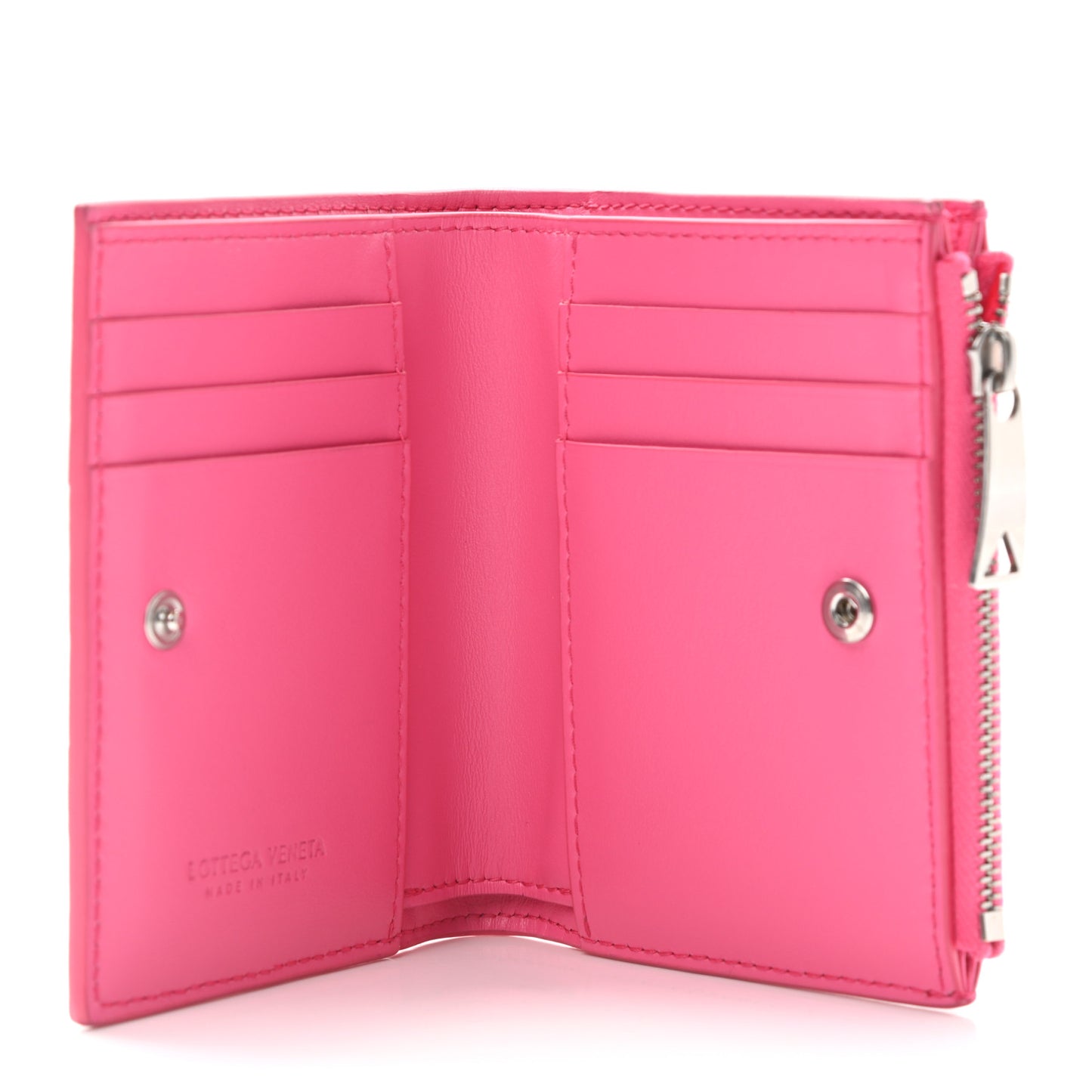 Lambskin Intrecciato Wallet Bon Bon