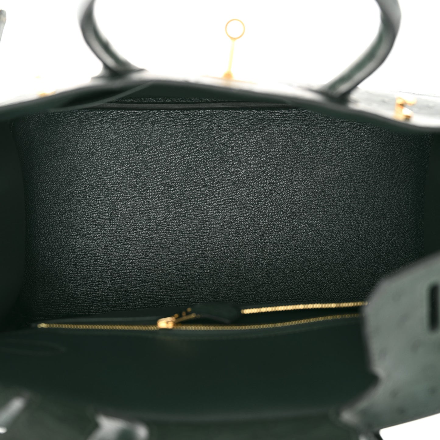 Ostrich Birkin 30 Vert Titien