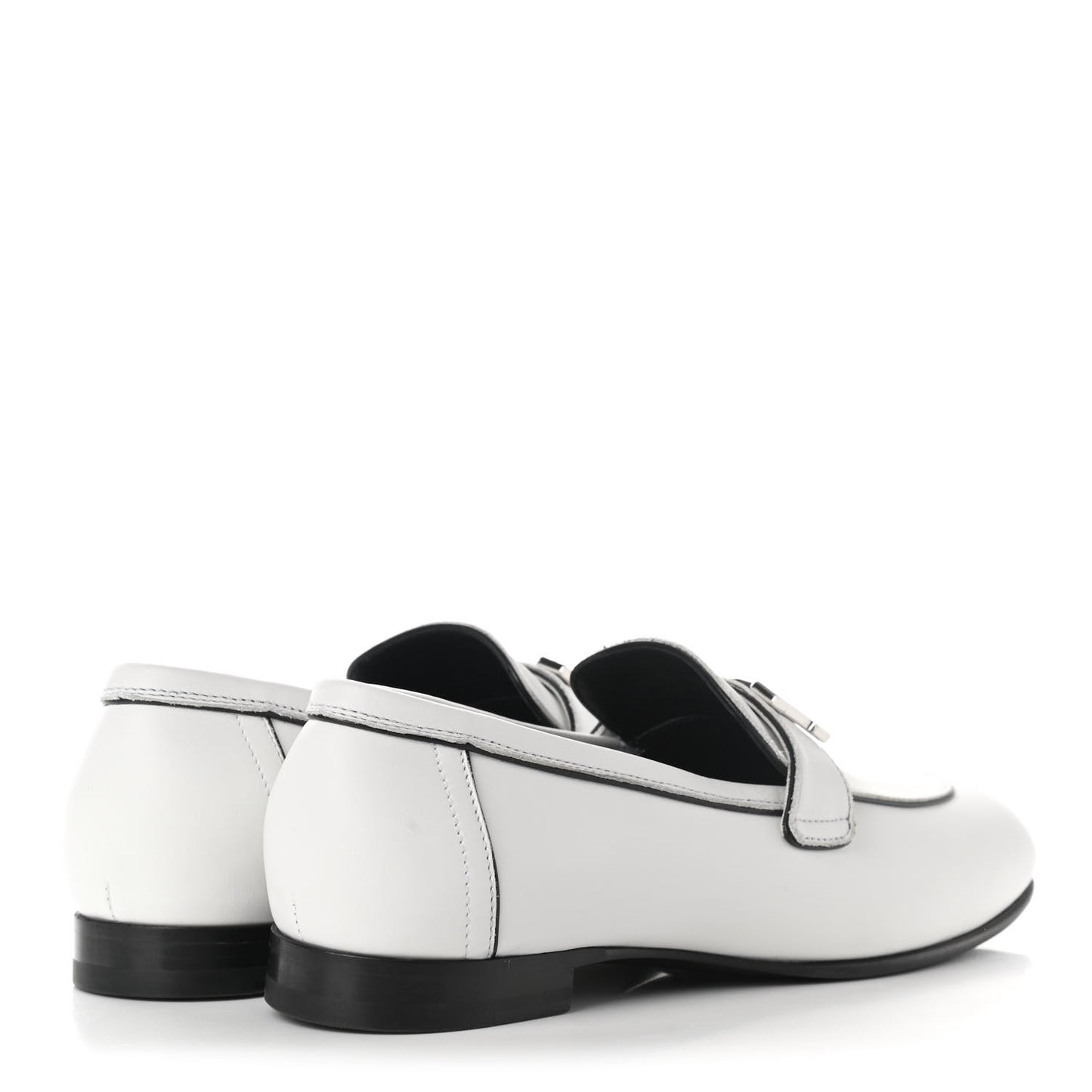 Calfskin Womens Paris Loafers 36.5 White
