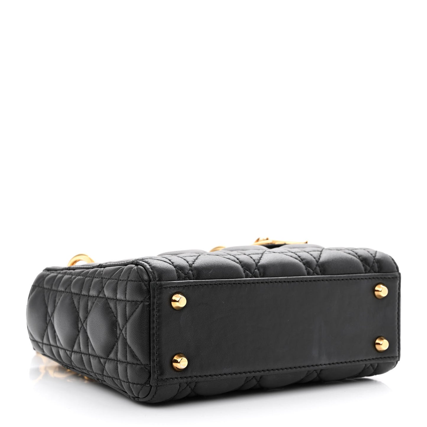 Lambskin Cannage Mini Lady Dior Black
