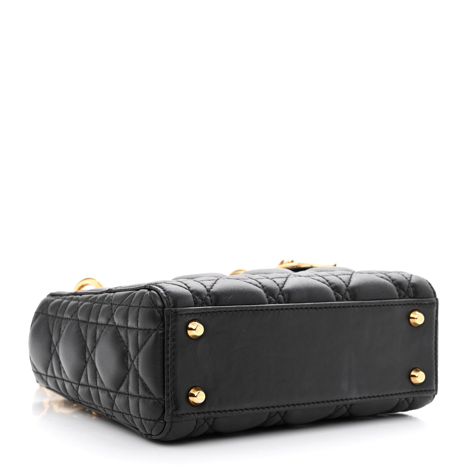 Christian Dior Lambskin Cannage Mini Lady Dior Black 4 of 10