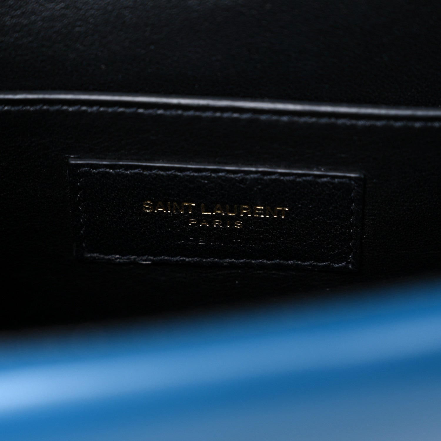 Saint Laurent Smooth Calfskin Monogram Medium Sulpice Shoulder Bag Deep Sea 7 of 12