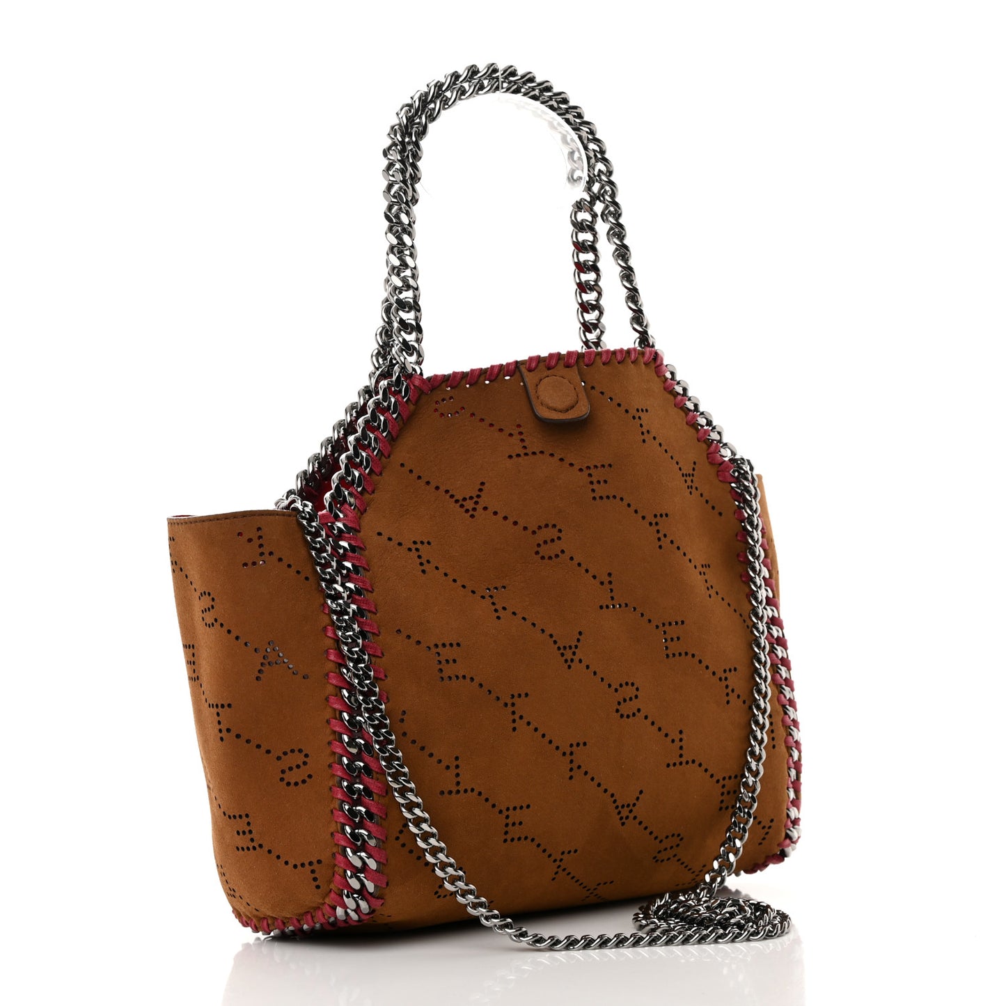 Eco Alter Nappa Perforated Logo Falabella Reversible Tote Red