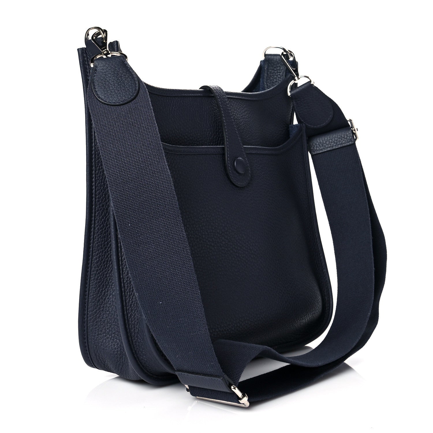 Hermes Taurillon Clemence Evelyne III PM Bleu Nuit 3 of 9