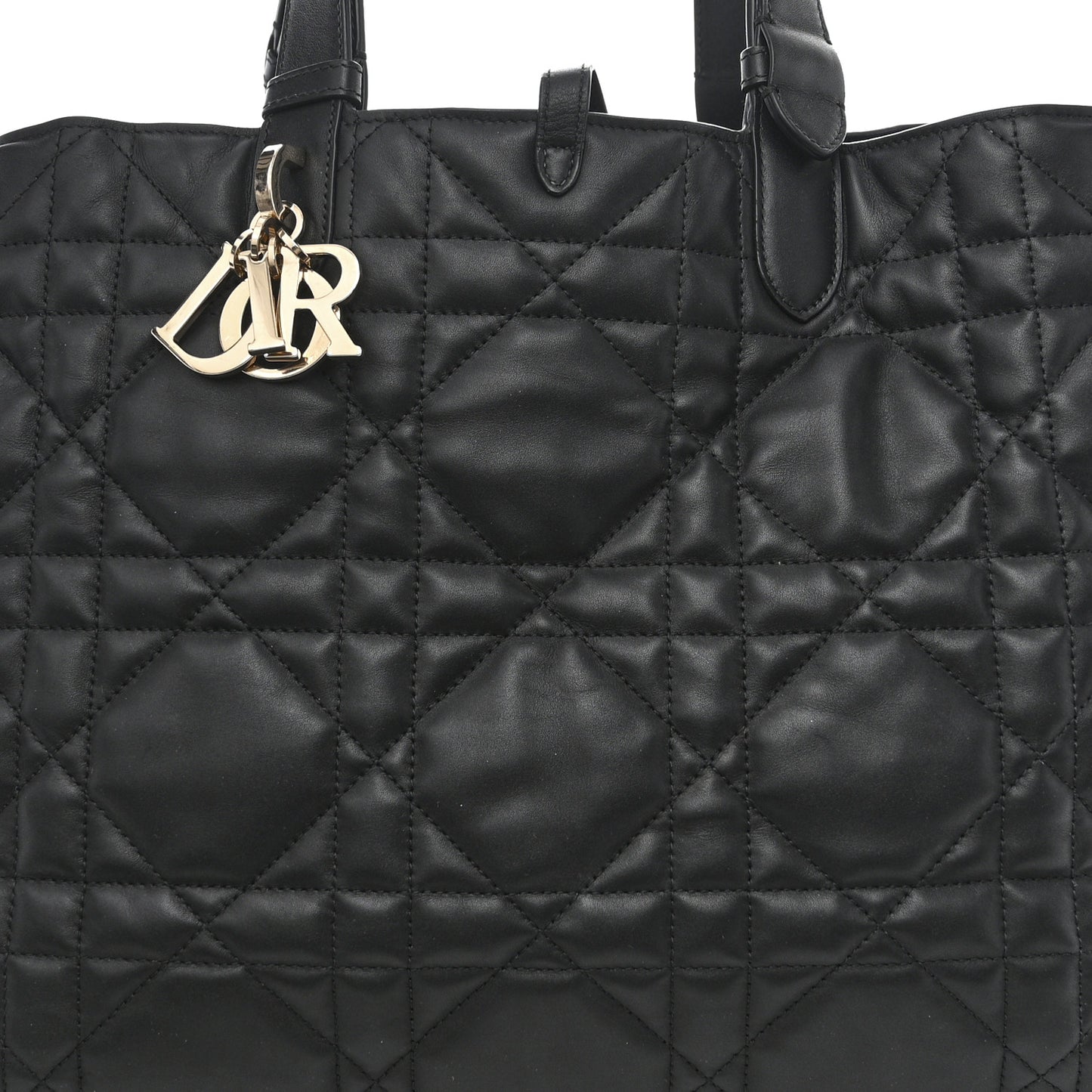 Calfskin Macrocannage Large Toujours Black