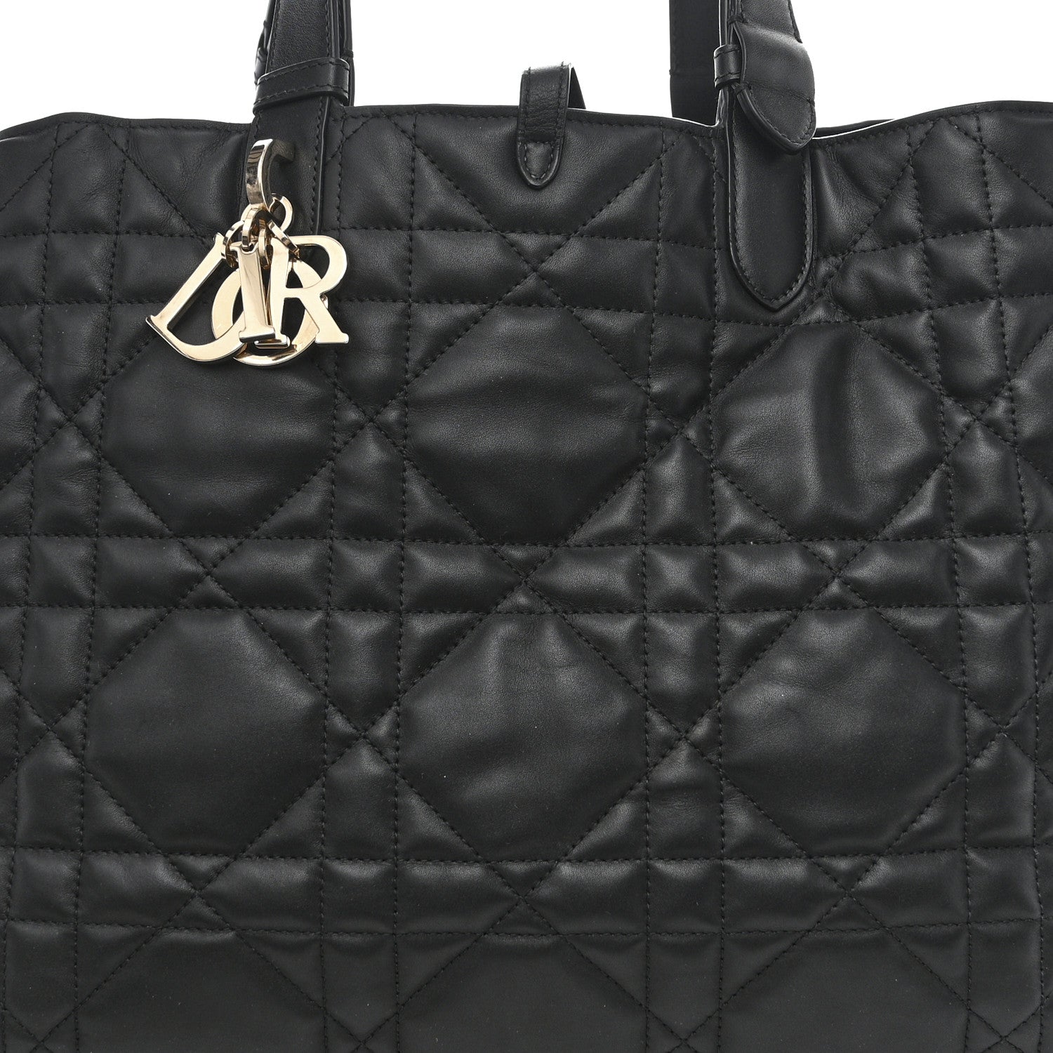 Christian Dior Calfskin Macrocannage Large Toujours Black 11 of 15