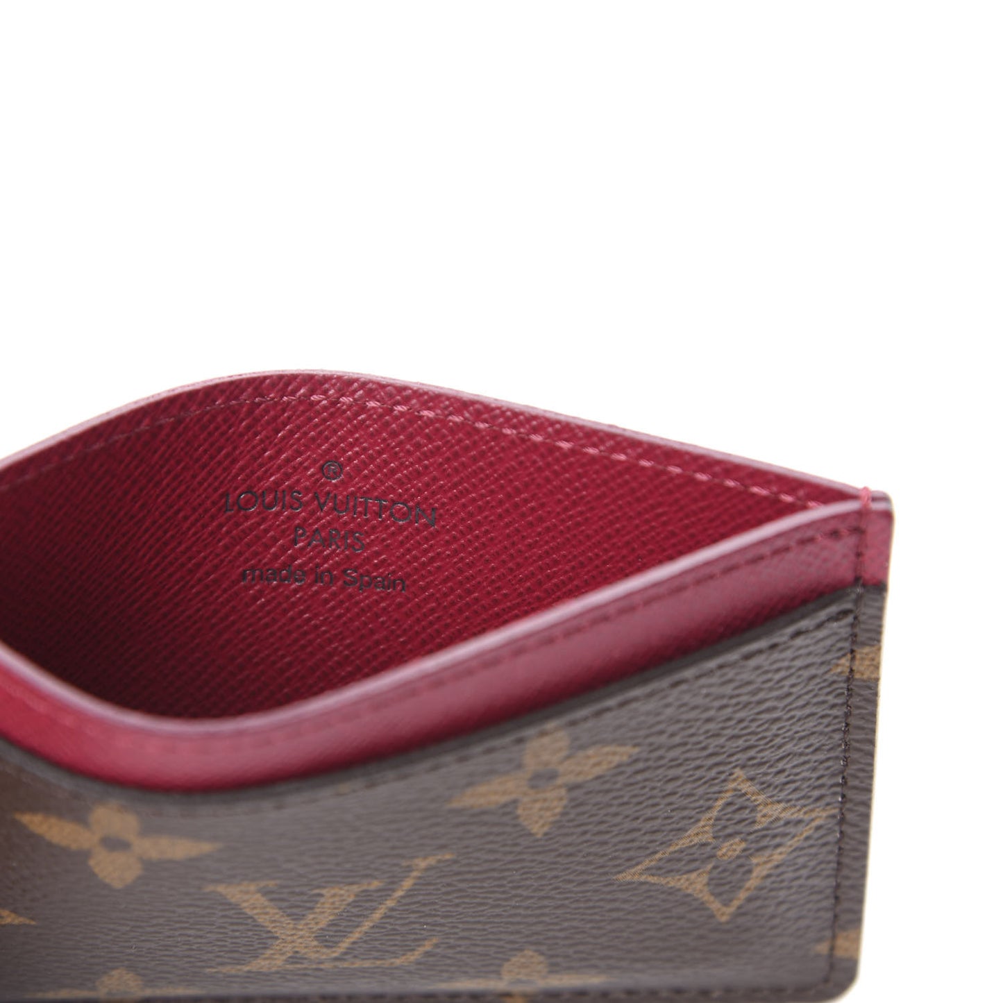 Monogram Card Holder Fuchsia