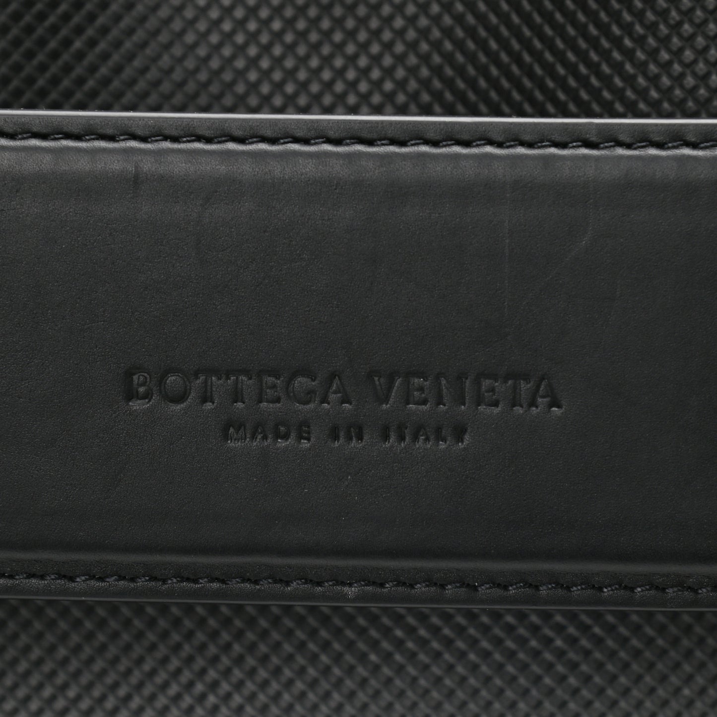 Textured Calfskin Messenger Crossbody Bag Black
