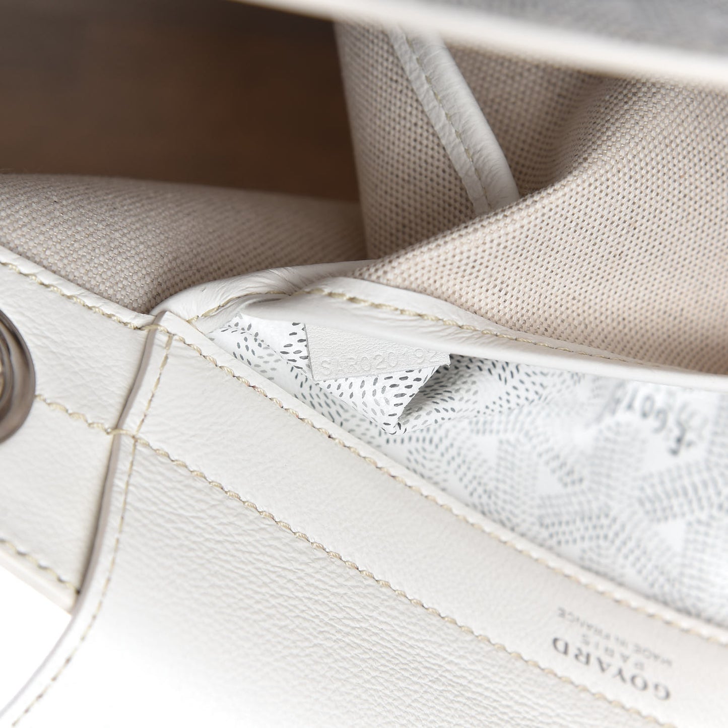 Goyardine Rouette PM White