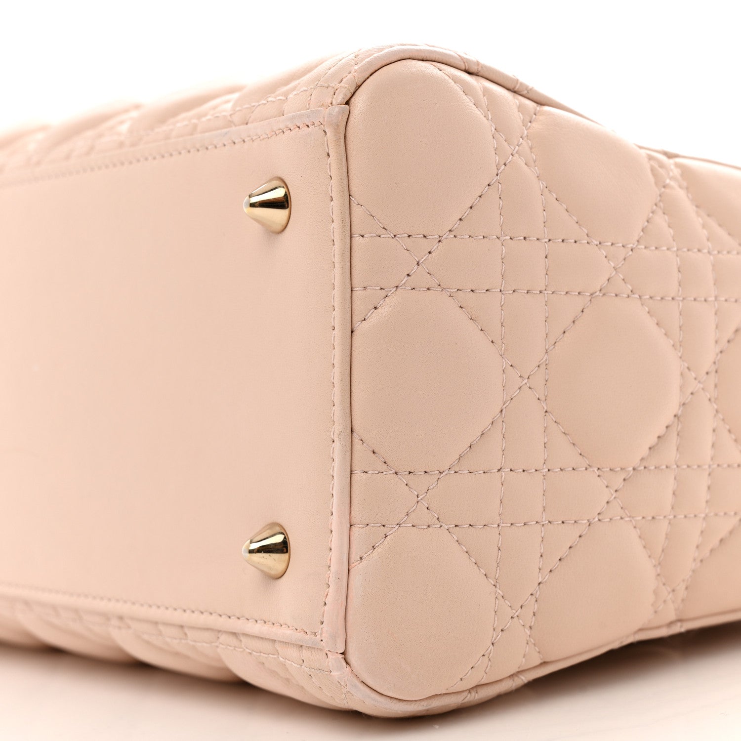 Christian Dior Lambskin Cannage Medium Lady Dior Light Pink 10 of 15