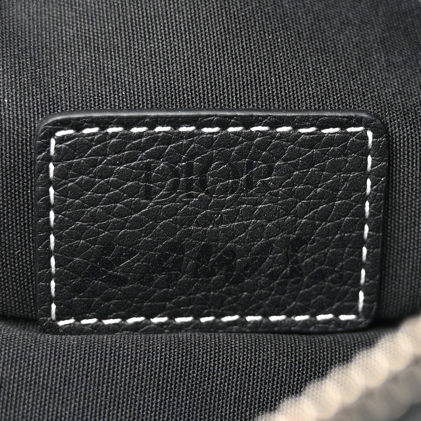 X KAWS Grained Calfskin Bee Saddle Bag Black
