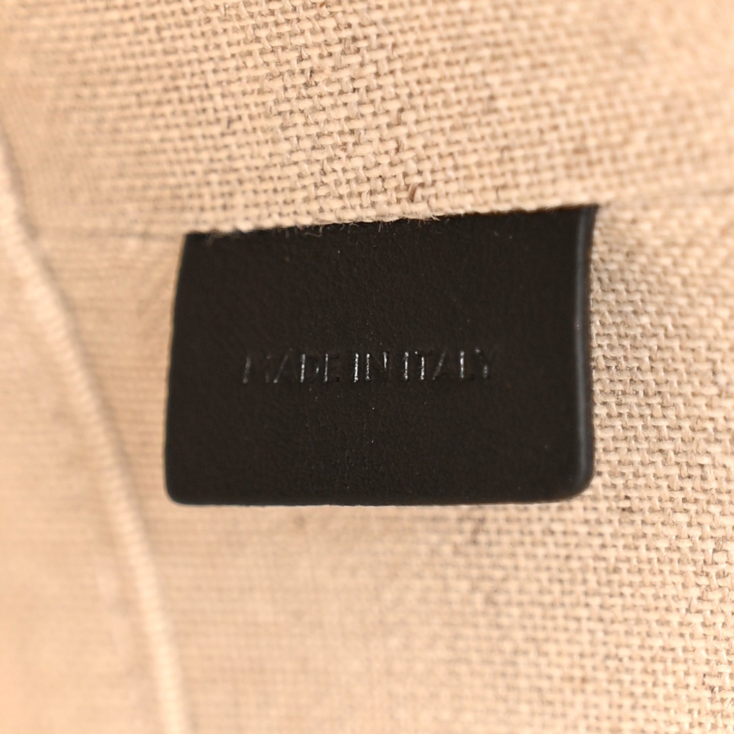 Canvas Calfskin Triomphe Small Bucket Bag Vanilla Black