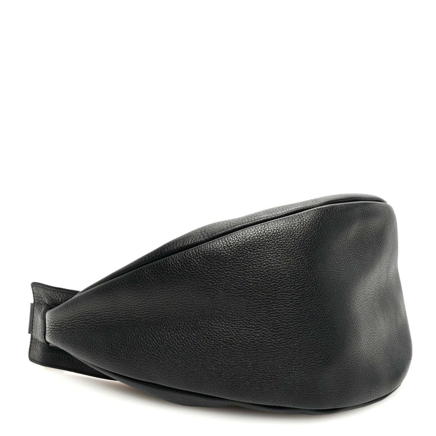 The Row Grained Calfskin Large Slouchy Banana Bag Black 4 of 9