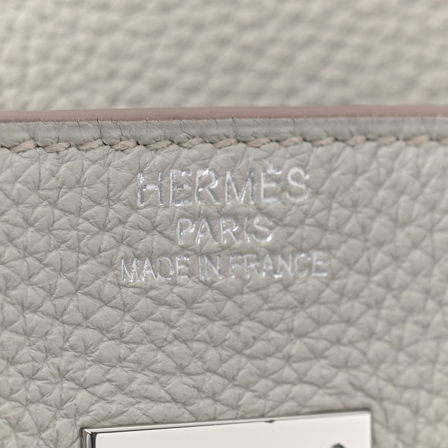 Togo Birkin 40 Gris Perle