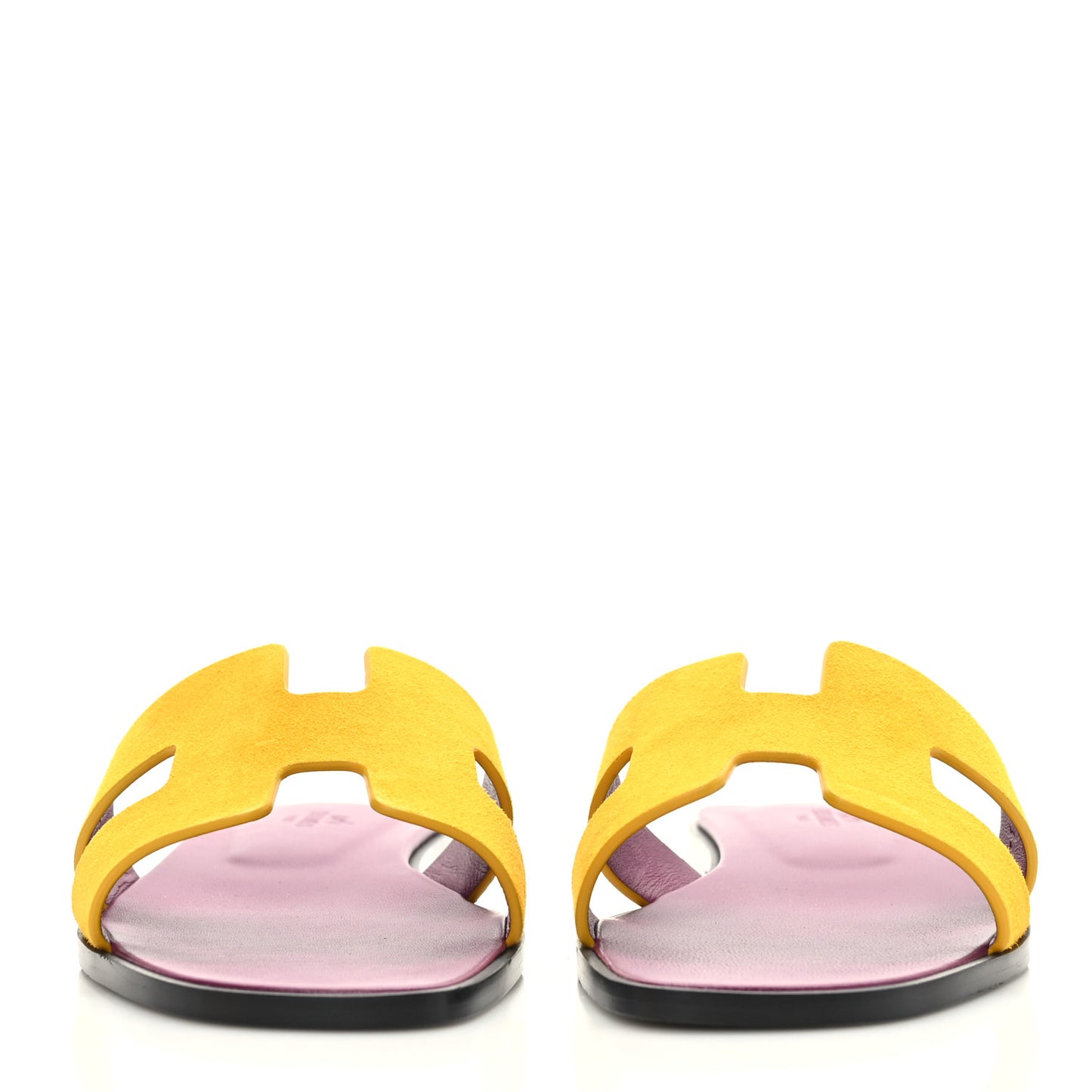 Suede Goatskin Oran Sandals 38.5 Jaune Topaze