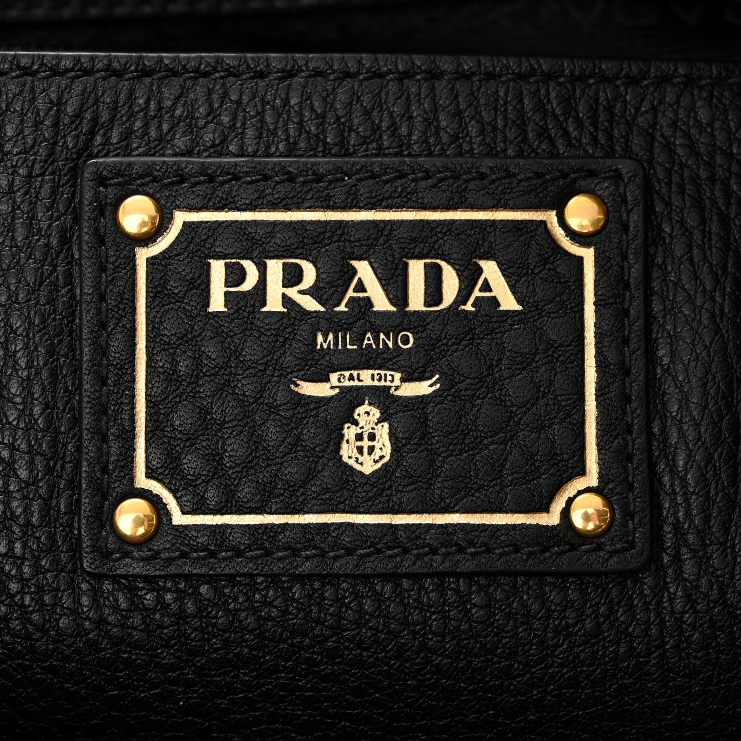 Vitello Daino Tote Black