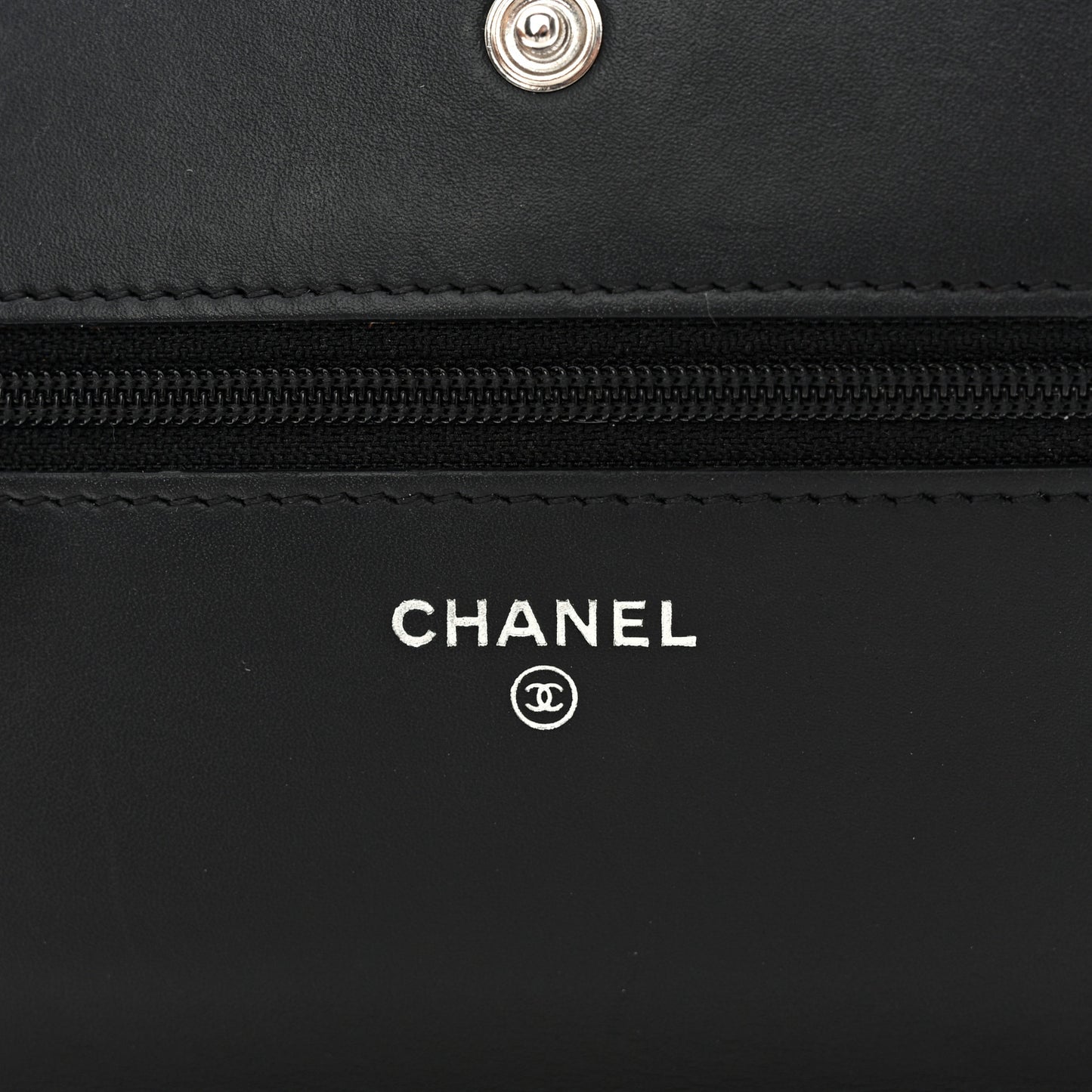 Caviar Quilted Boy Wallet On Chain WOC Black
