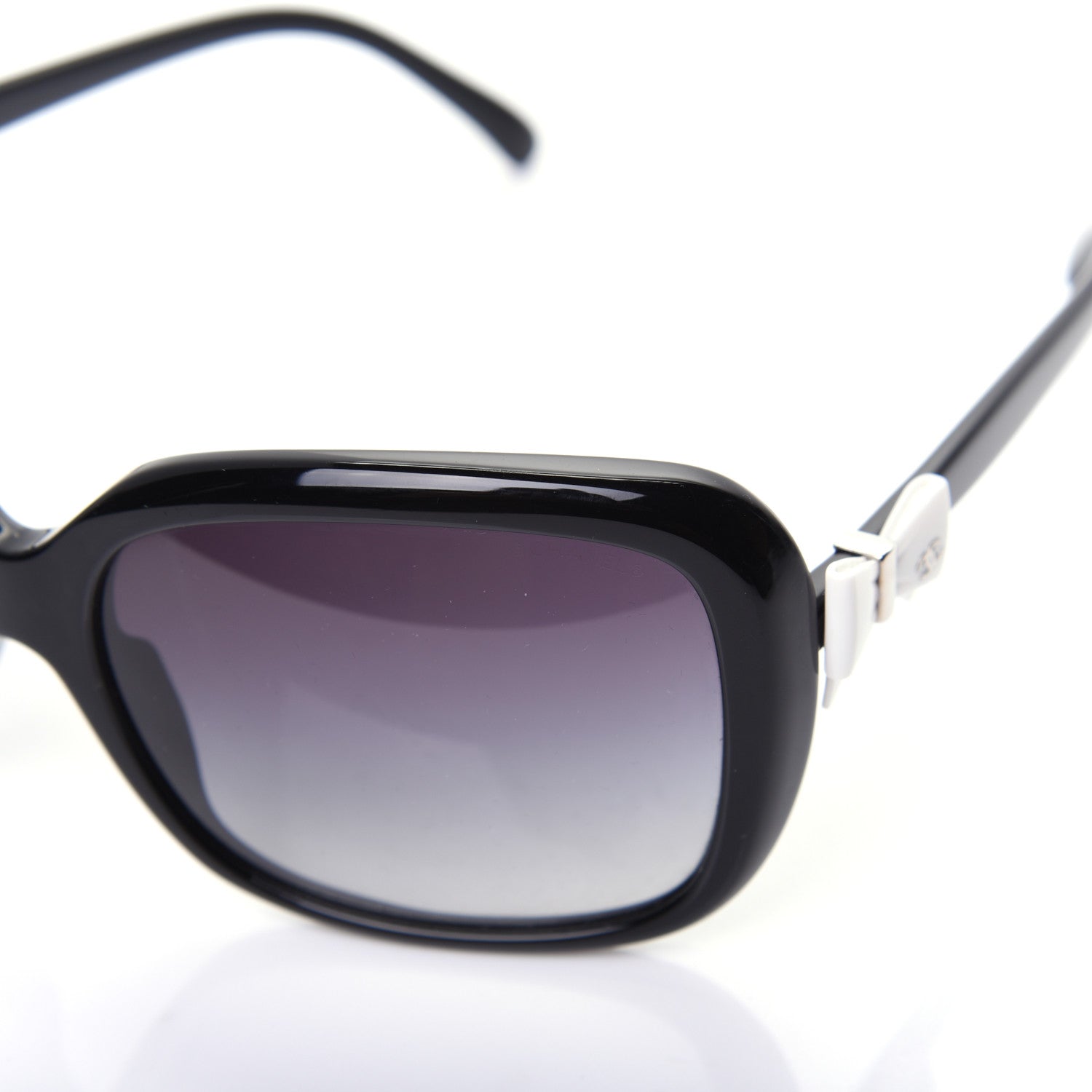 Chanel CC Bow Sunglasses 5171 Black White 8 of 10