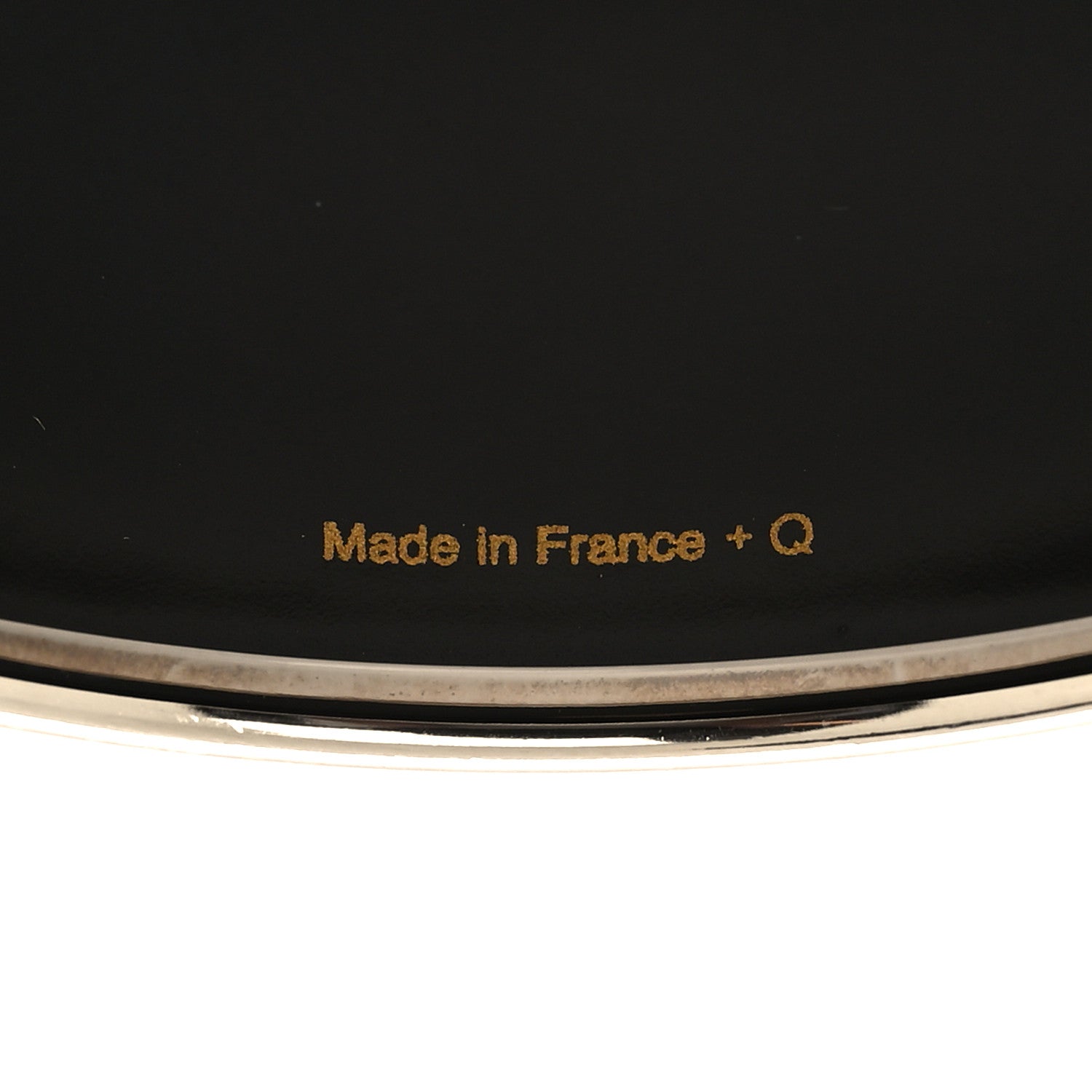 Hermes Enamel Printed Extra Wide Chevron Bracelet 70 Black 5 of 5