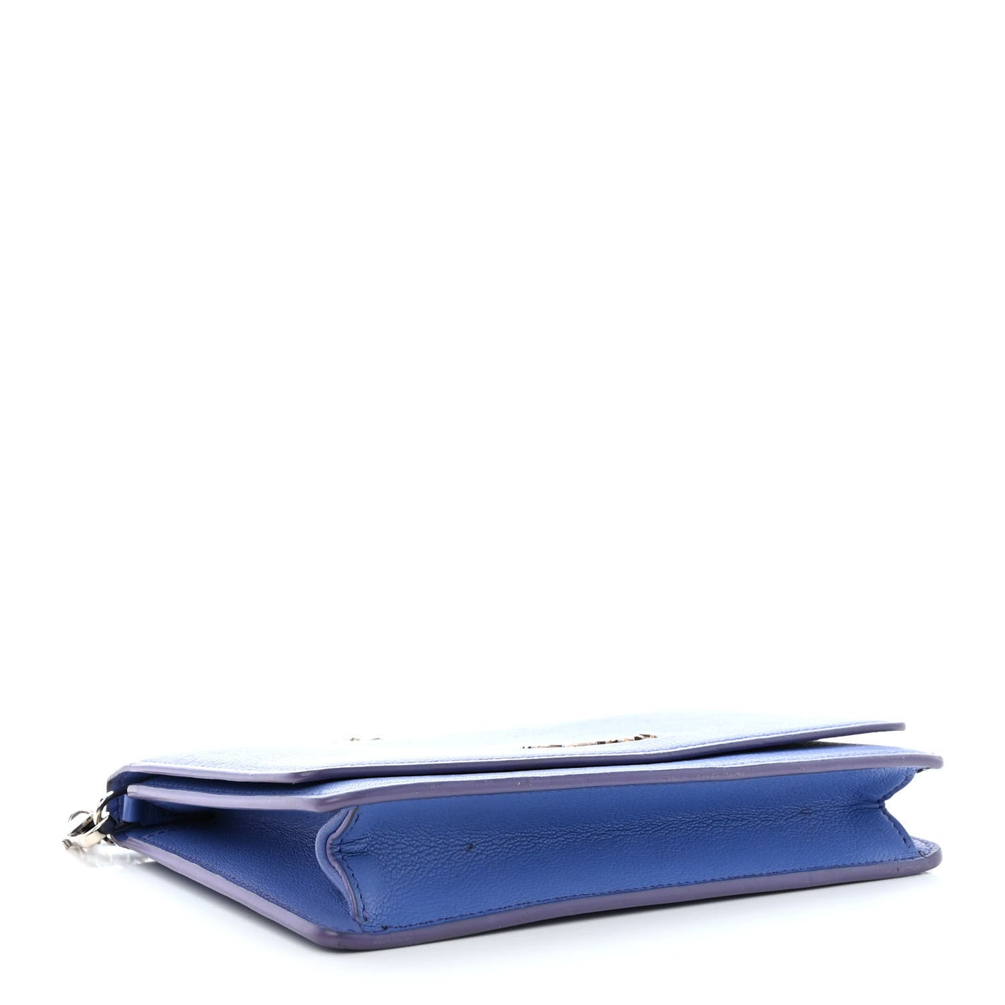 Sugar Goatskin Pandora Chain Wallet Blue