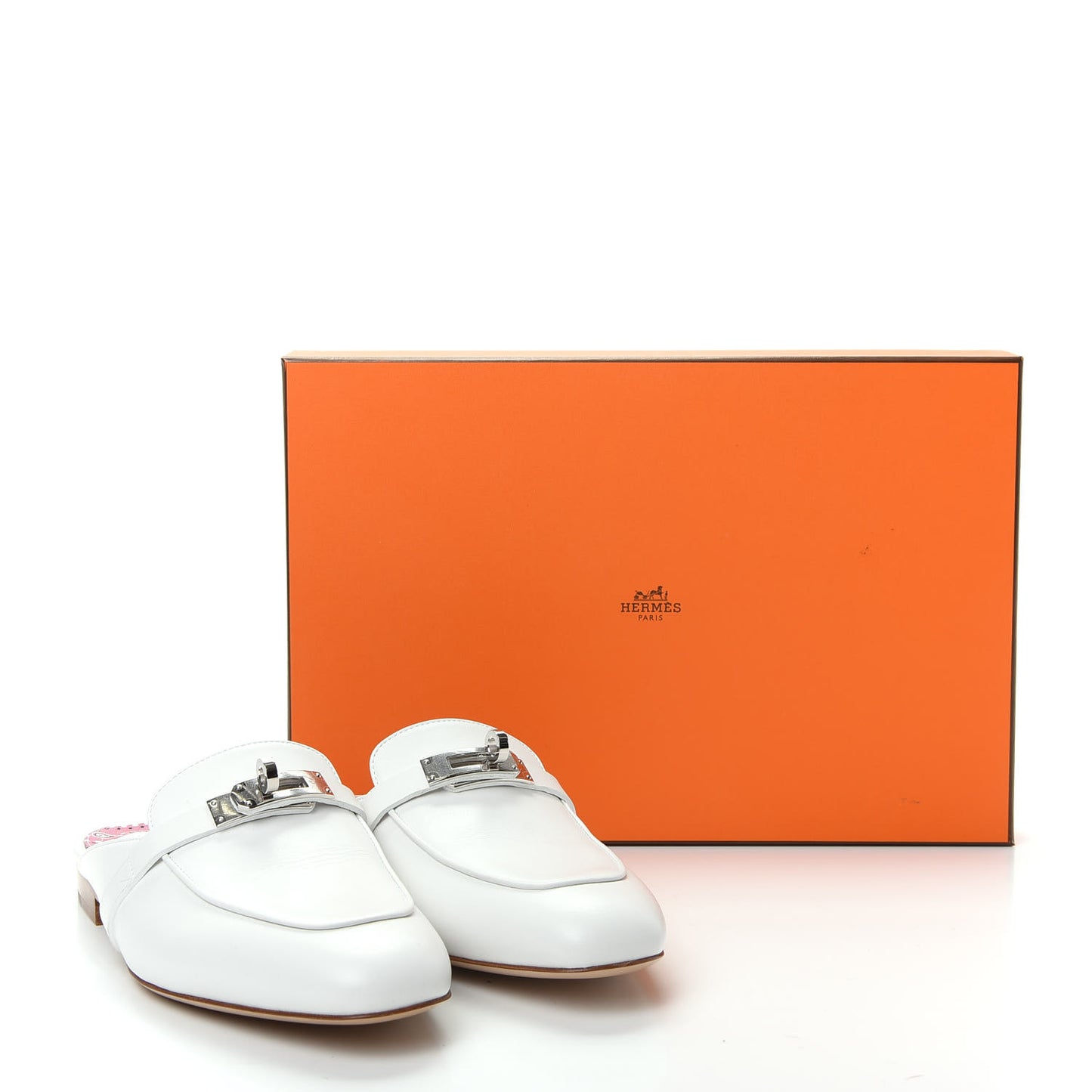 Calfskin Oz Mules 36.5 White