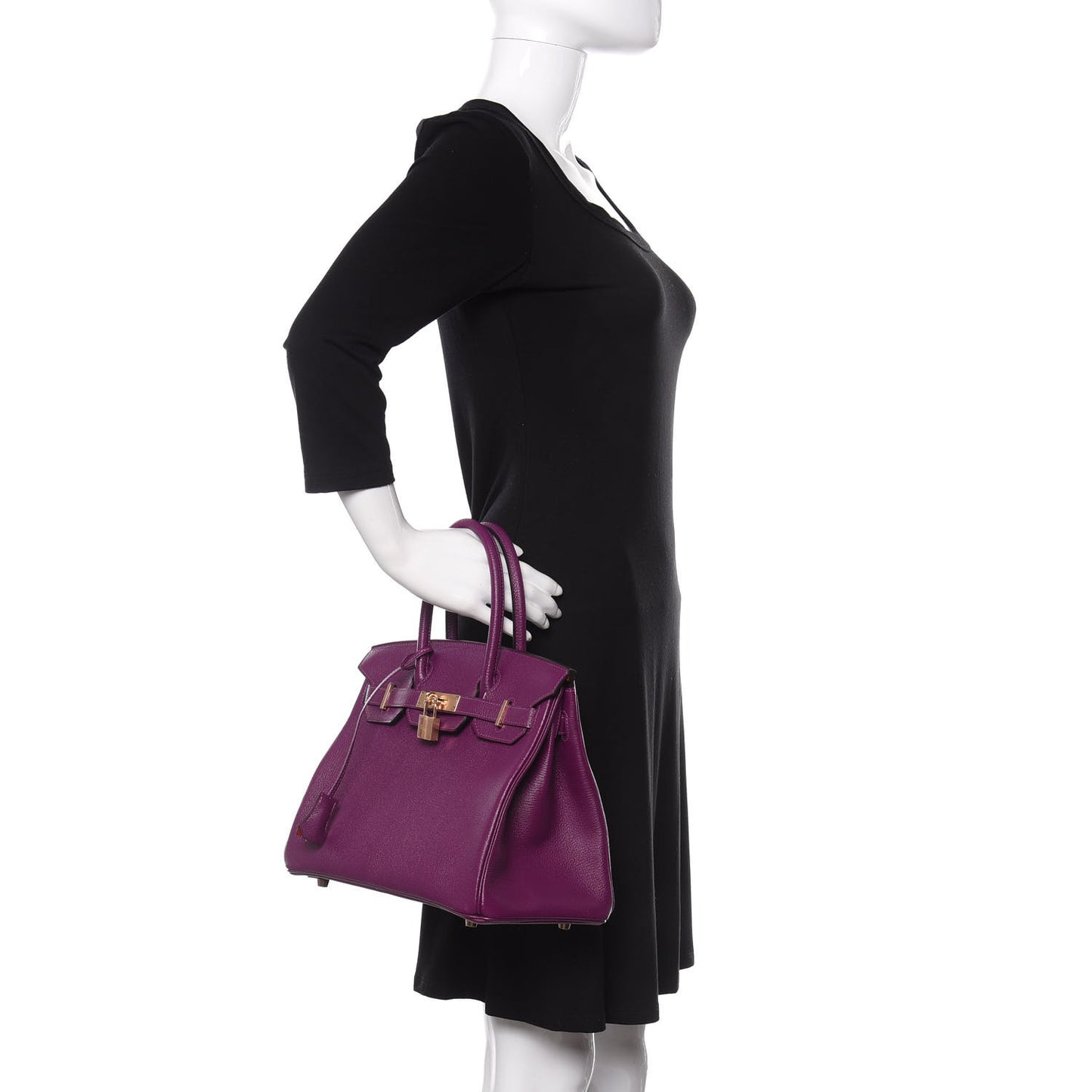 Chevre Mysore Horseshoe Birkin 30 Anemone Rouge de Coeur