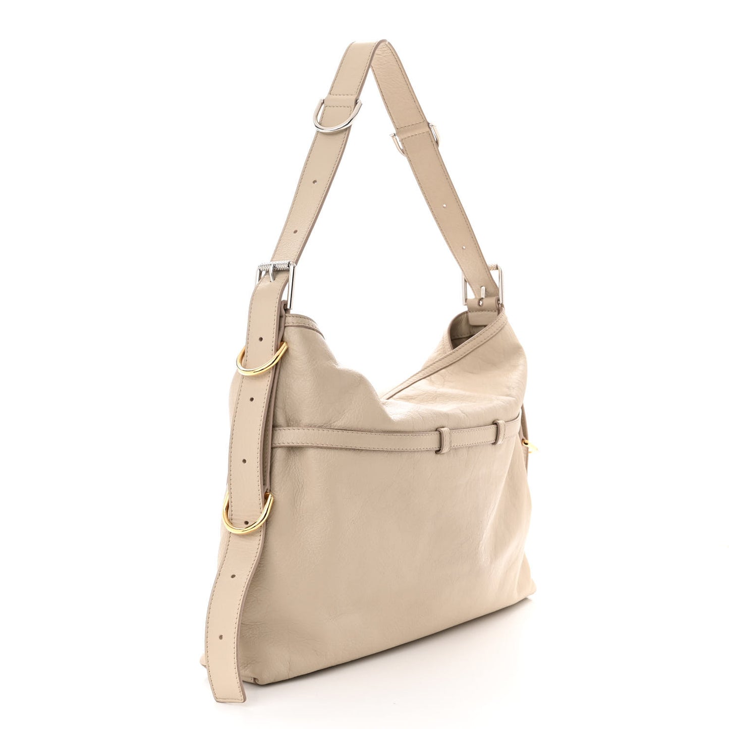 Calfskin Medium Voyou Bag Natural Beige
