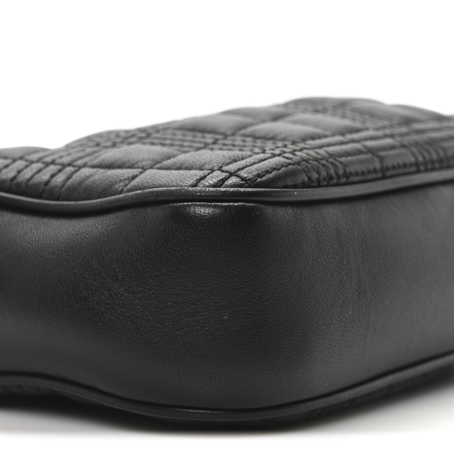 Lambskin Quilted Camera Bag Black