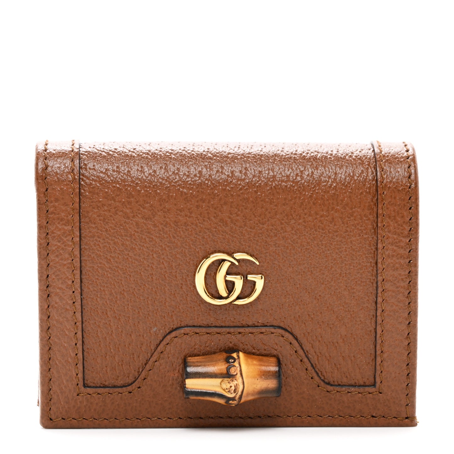 Wonka Grain Calfskin Diana Card Case Wallet Cuir